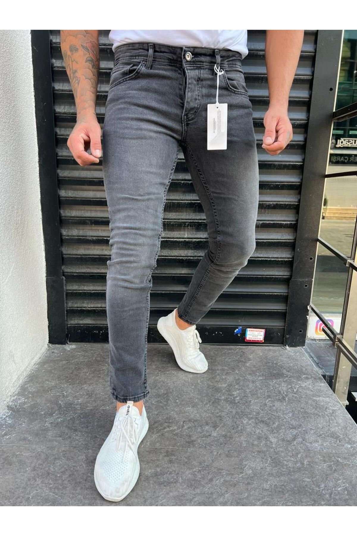 HENDRİCKS JEANS Hendrick's Jeans Slim Modeli Füme Erkek Kot 220781 ...