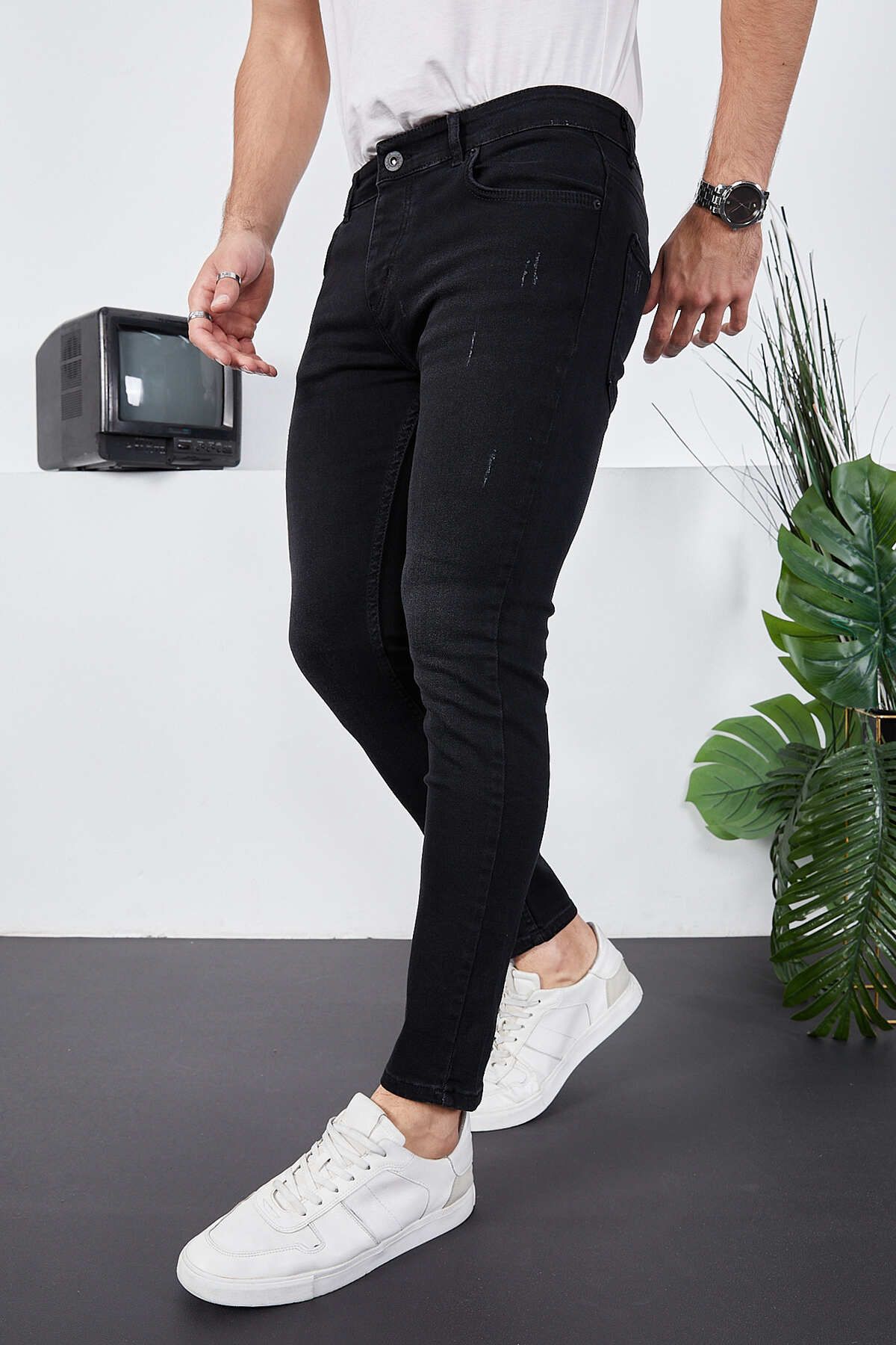 ENZİM JEANS-Férfi Lycra farmer Skinny Fit Super Skinny farmer 4