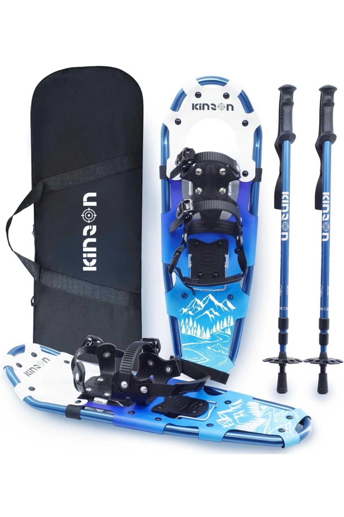 Genel Markalar  KinZon 3'ü 1 arada kar ayakkabısı, Trekking sopaları ile birlikte kayak ayakkabısı