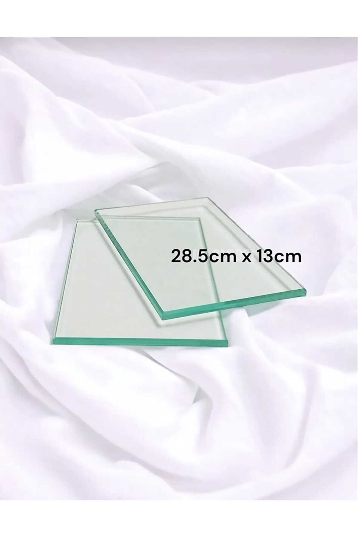 Lampello şömine masaüstü yedek cam 1 takım (2 adet)