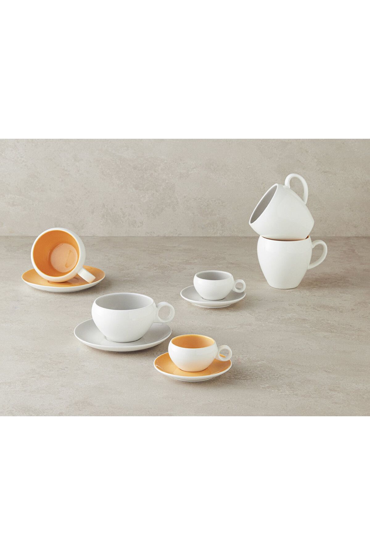 English Home-Boho New Bone China Teacup Set Gray 4