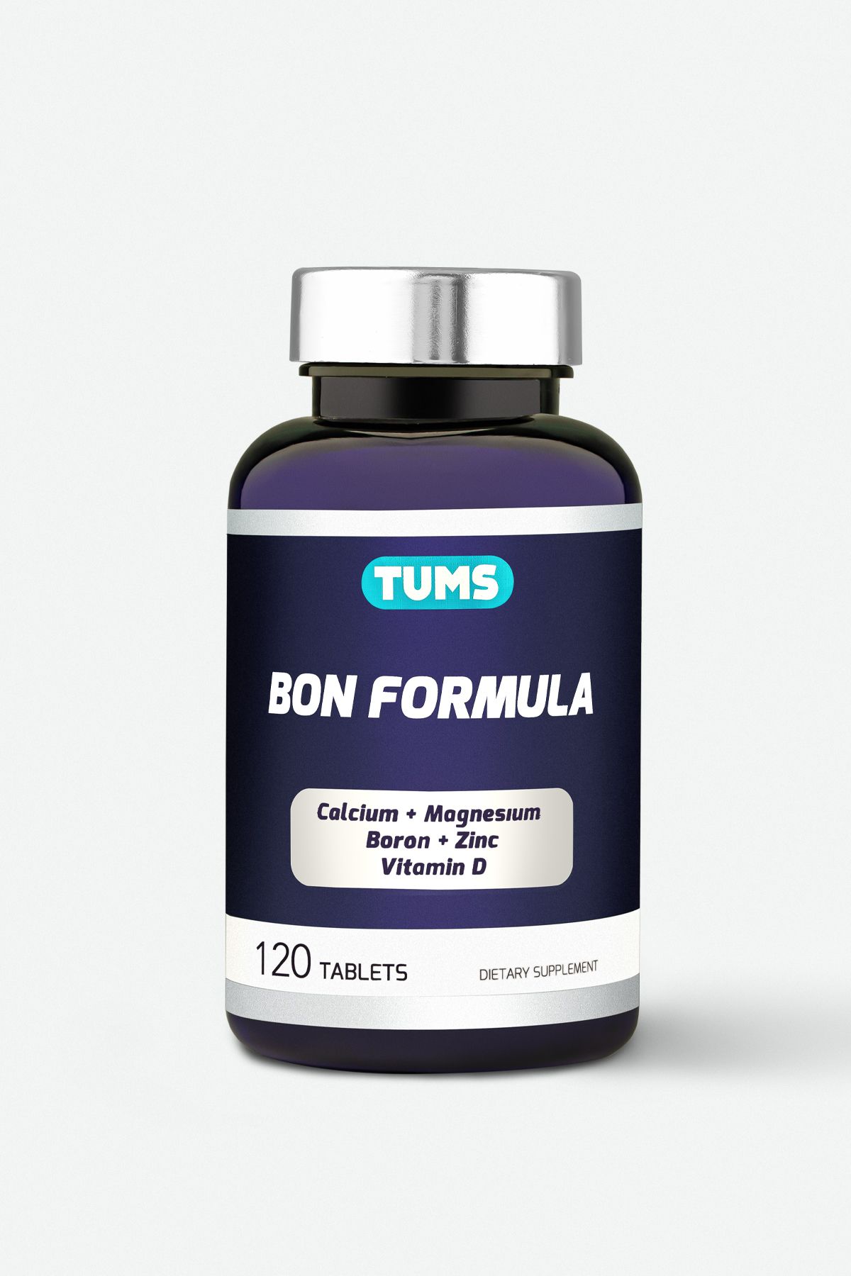 Tums-Bon Formula Calcium Magnesium Zinc Vit 120 Tablet - 2 Months Usage 1
