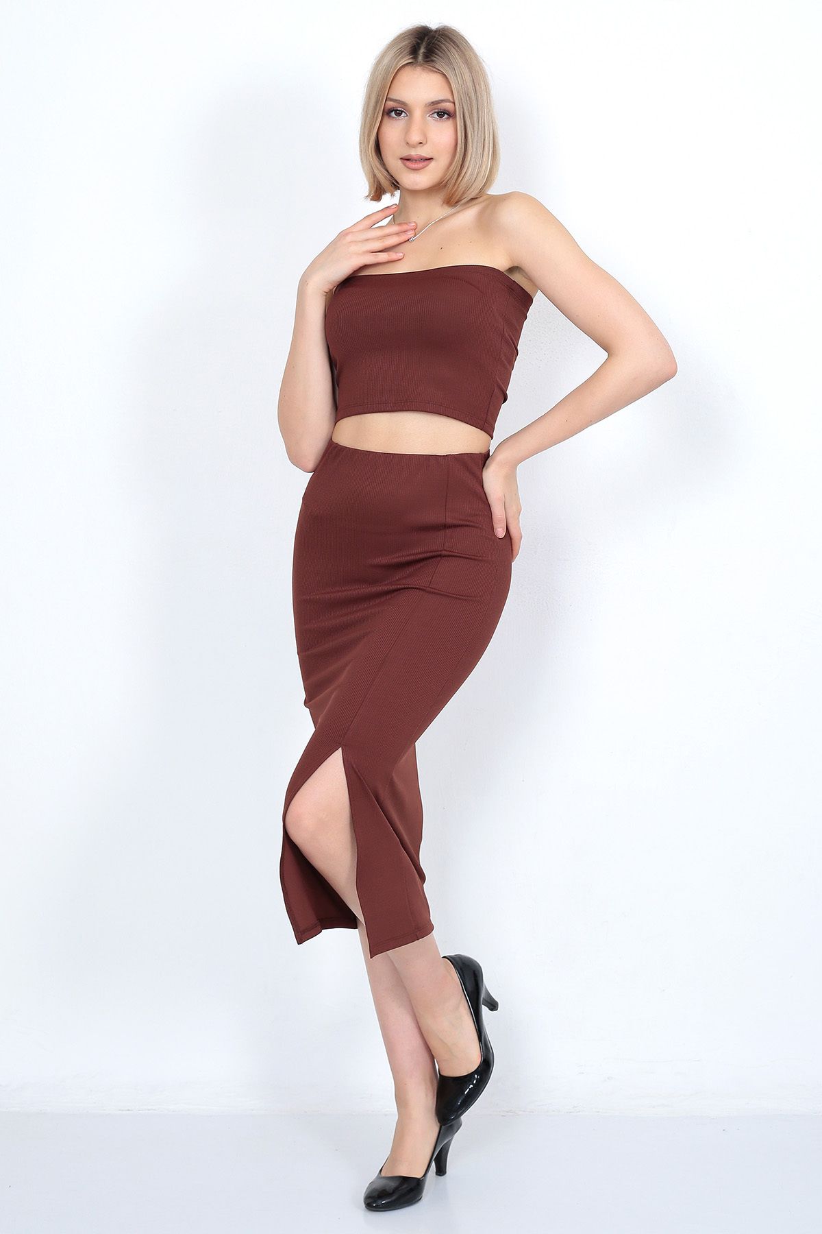 Pencil skirt shop and top set