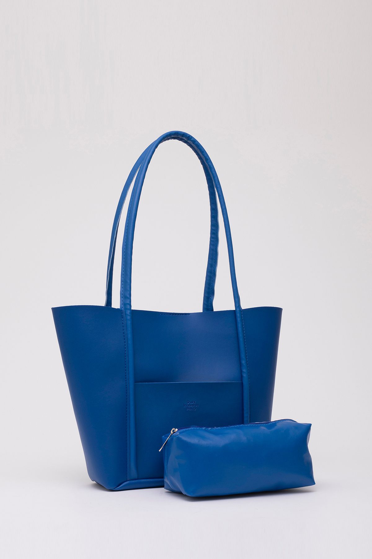 Dark blue hot sale leather bag
