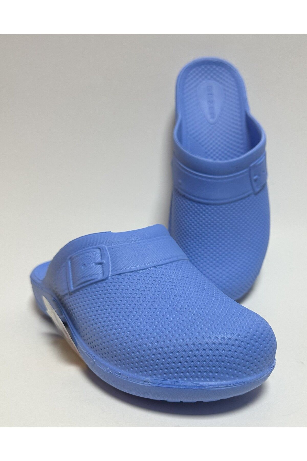 Gezer Mules Blue Flat Trendyol