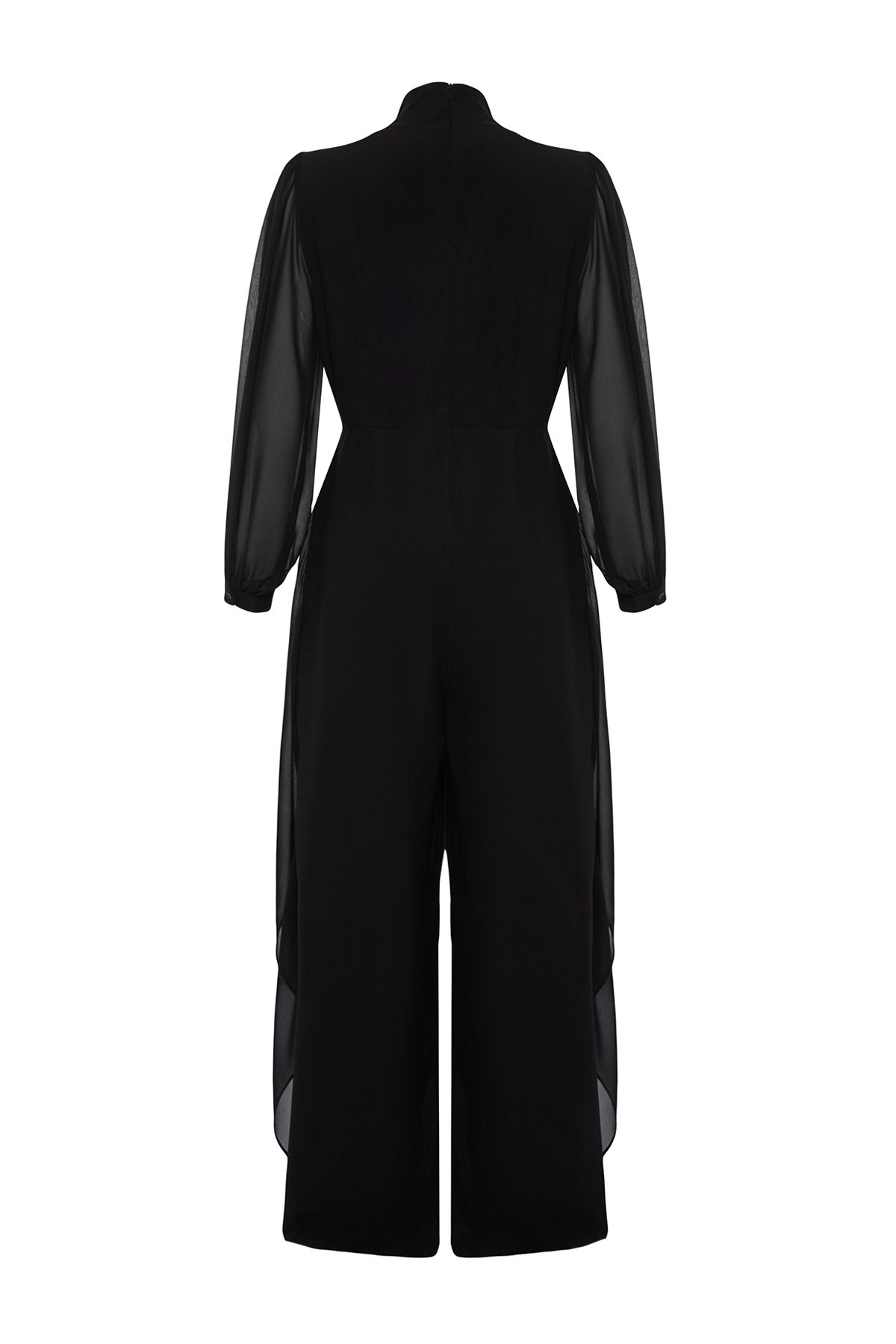 Warehouse chiffon sale sleeve jumpsuit