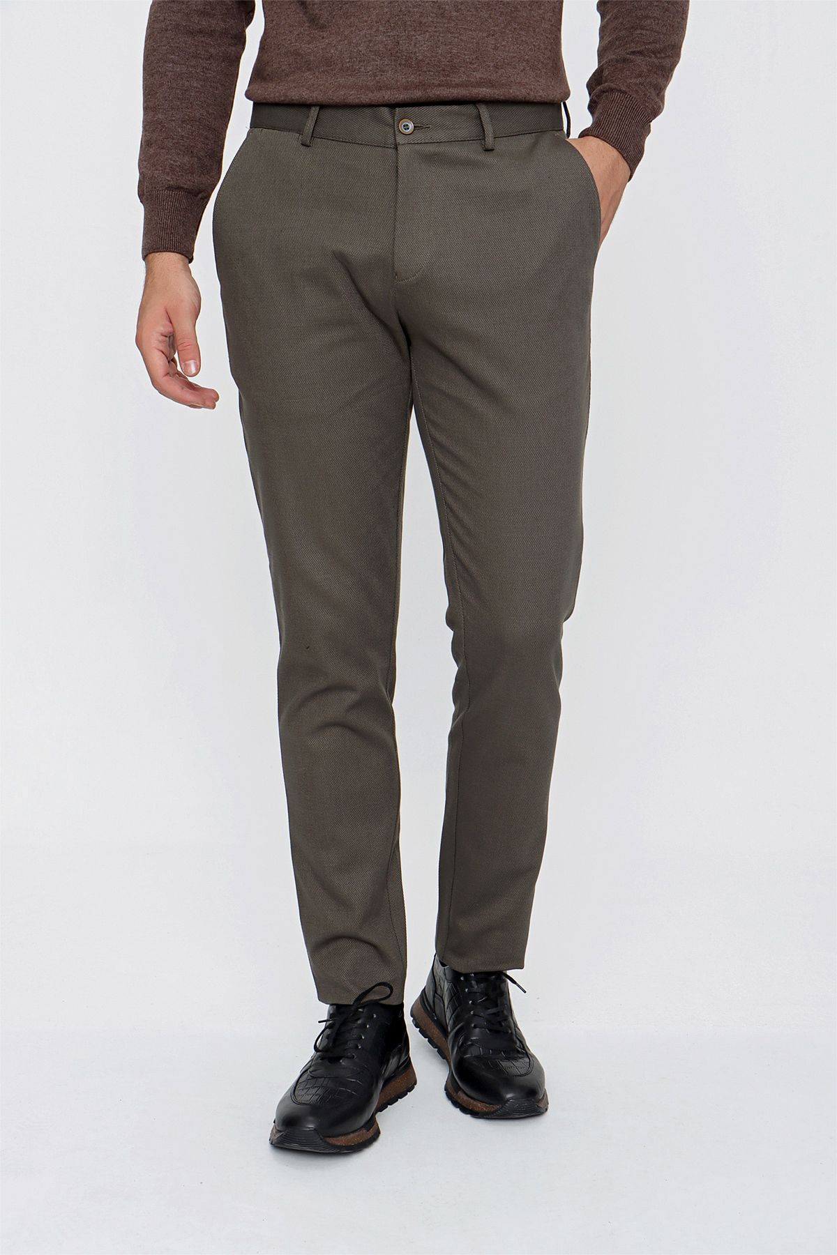 Grey casual trousers hotsell