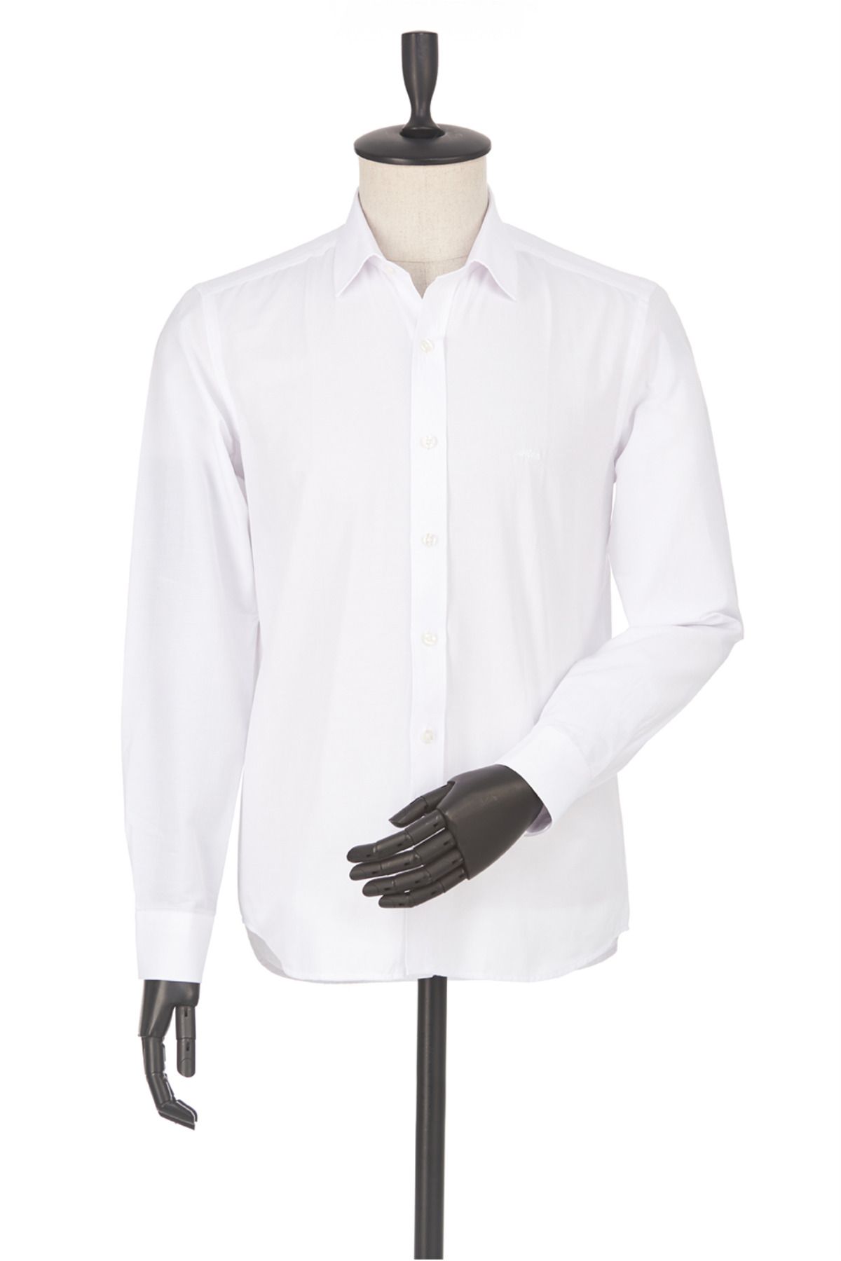 Mens white dress shirt no pocket on sale