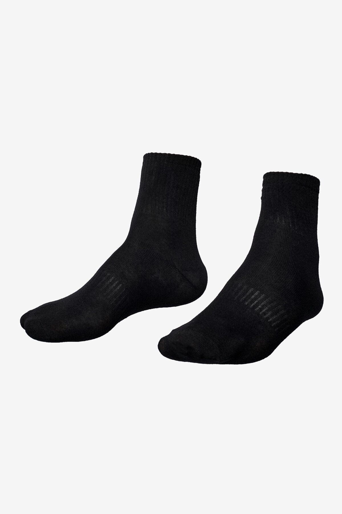جوراب مشکی مردانه LA 3151 تنیس تک ورزشی 40 45 شماره Lescon