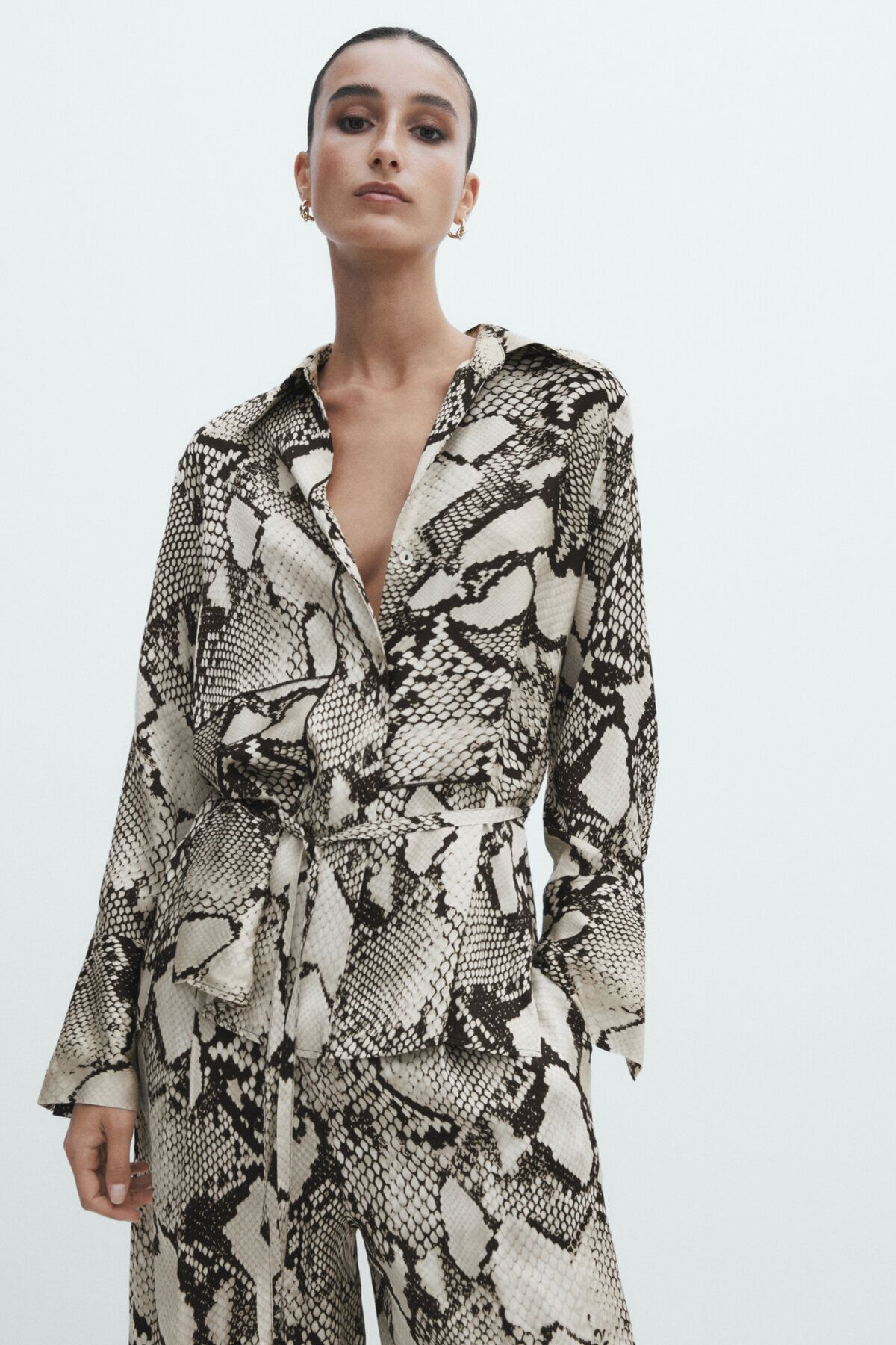 Massimo dutti snake print dress deals