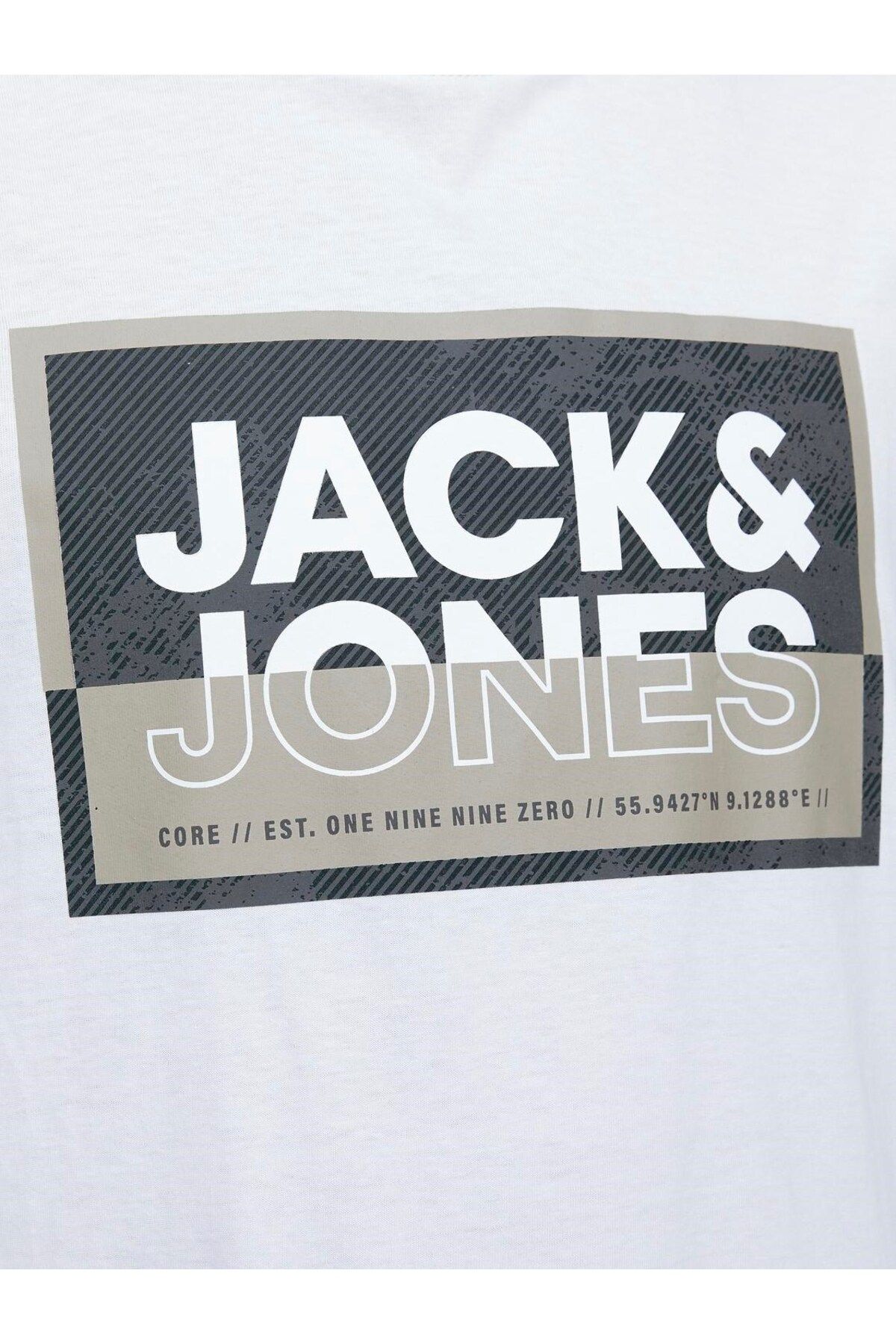 Jack & Jones Jack & Jones تی‌شرت مردانه سفید ۱۰۰٪ پنبه با یقه O