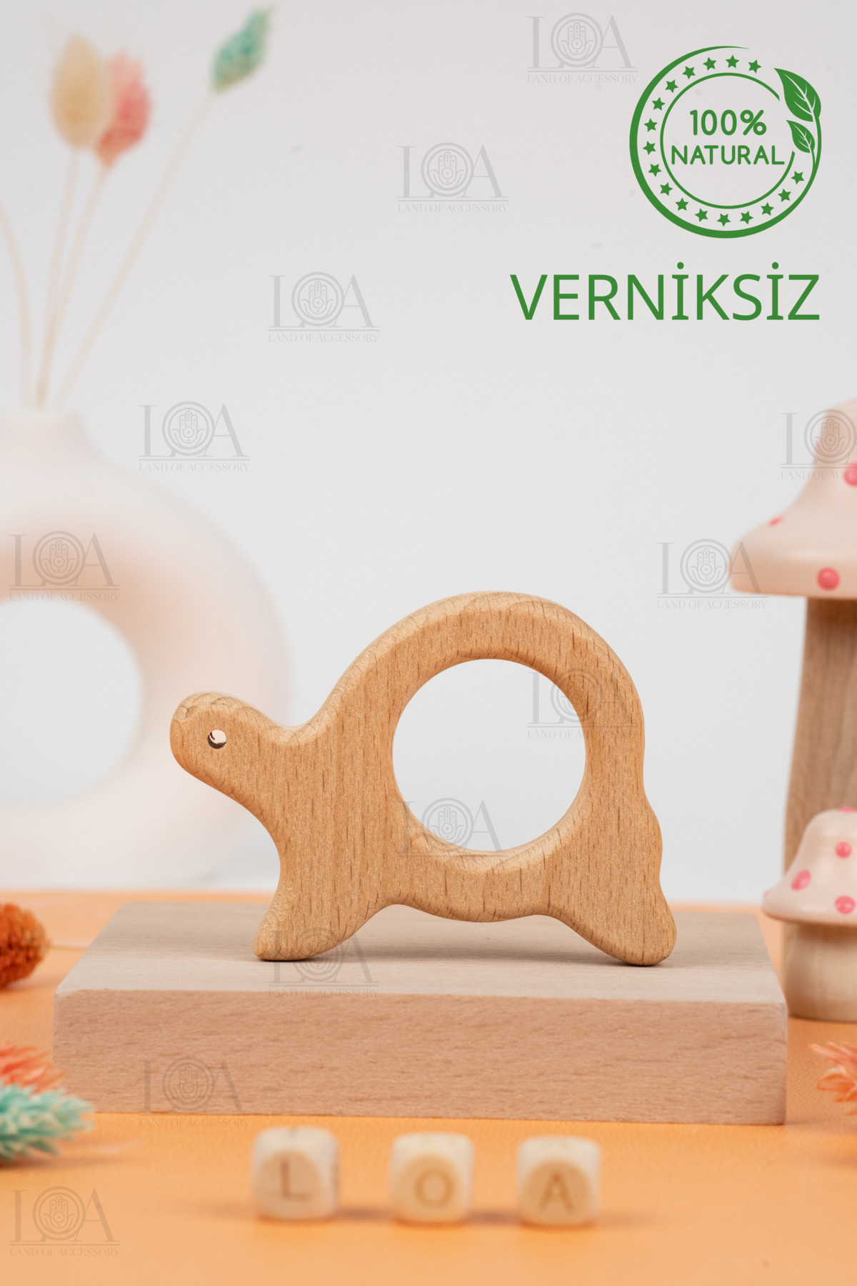 Ahşap Diş Kaşıyıcı - Diş Rahatlatıcı - Natural Verniksiz Diş Kaşıyıcı
