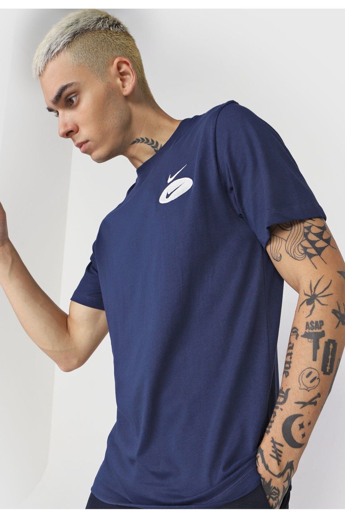 Nike T Shirt Dark blue Regular fit