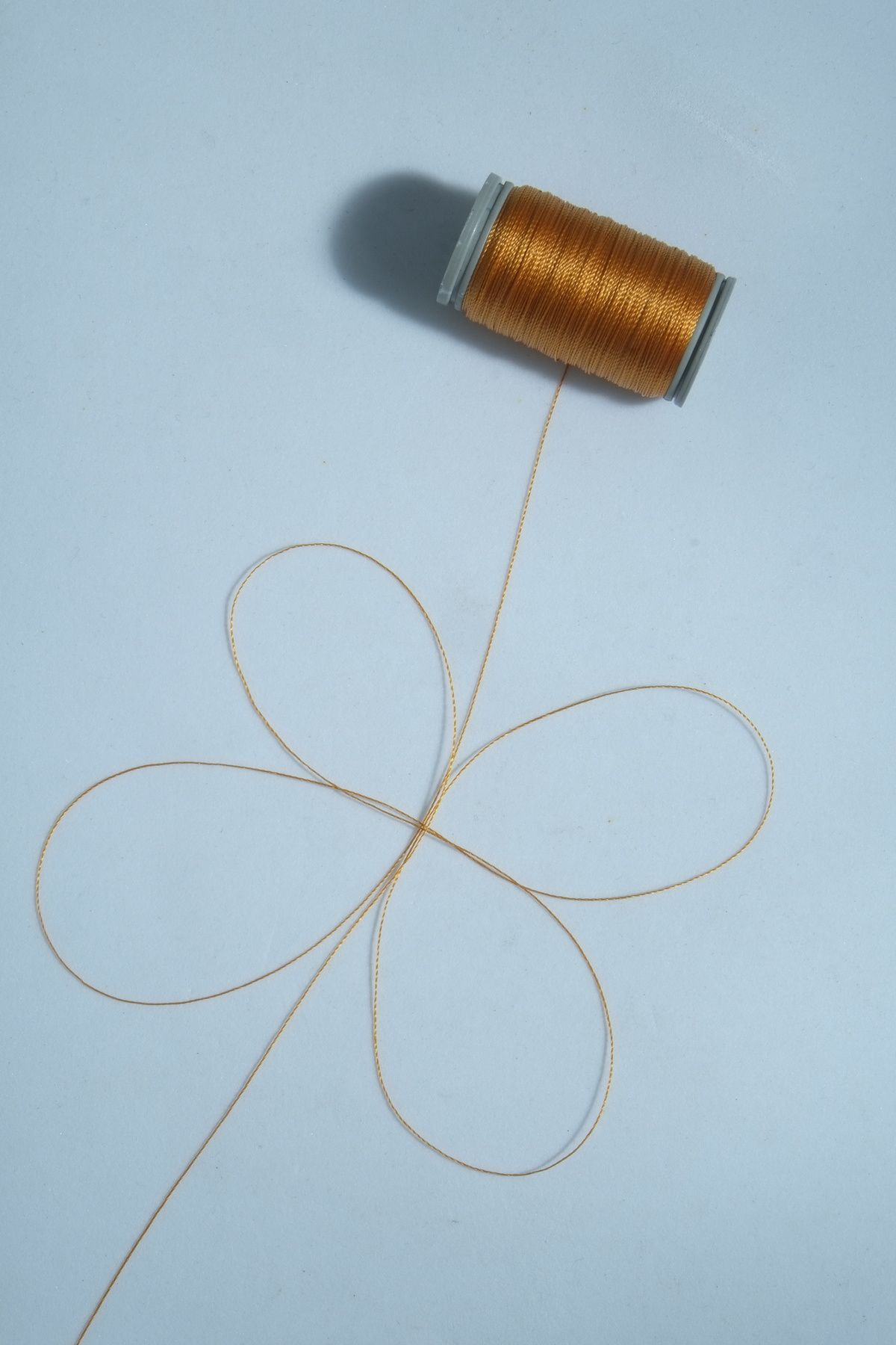 0.2 Mm 60 Metre Tesbih İpi Koyu Altın Sarı Renk