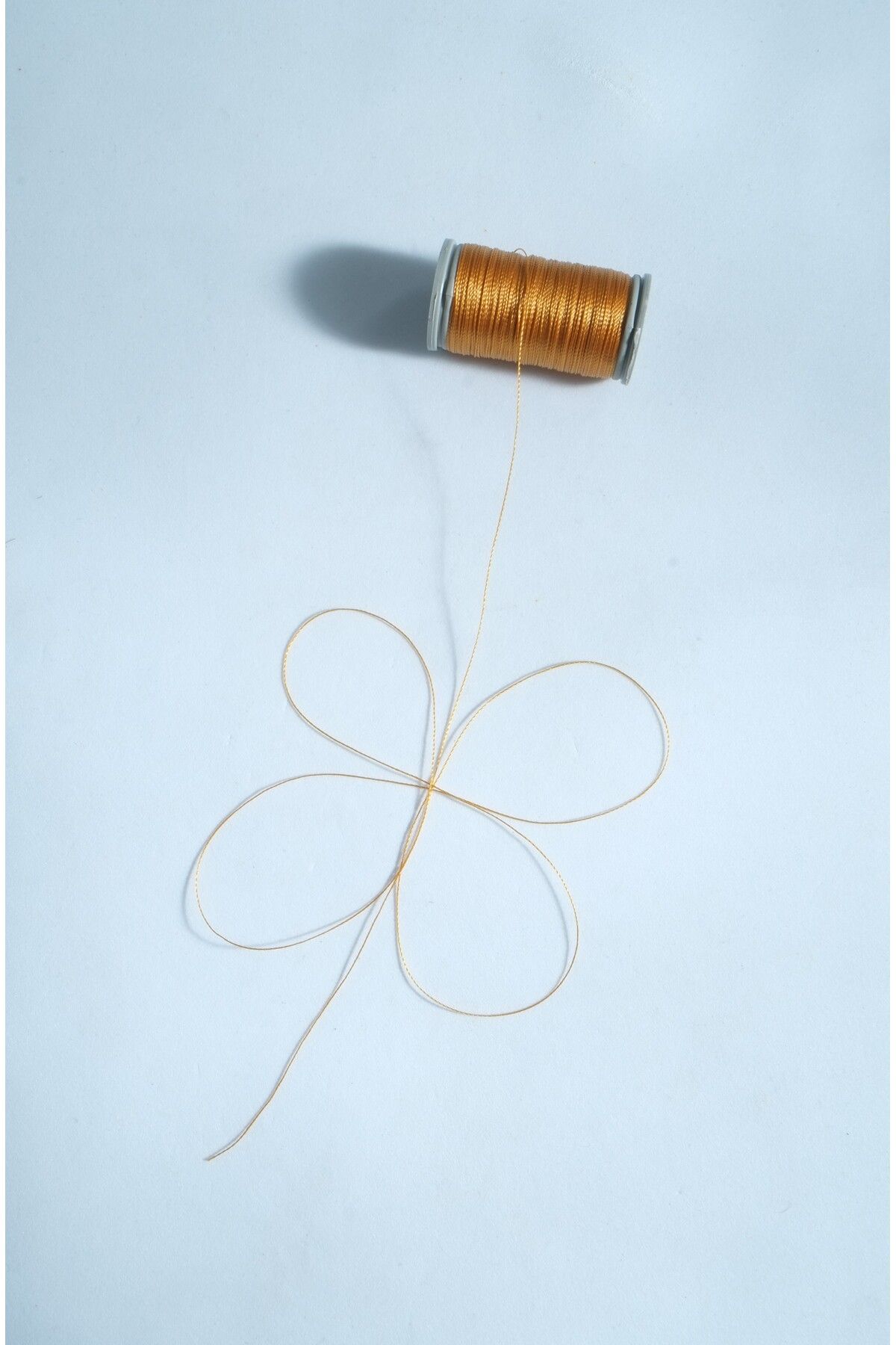 0.2 Mm 30 Metre Tesbih İpi Koyu Altın Sarı Renk