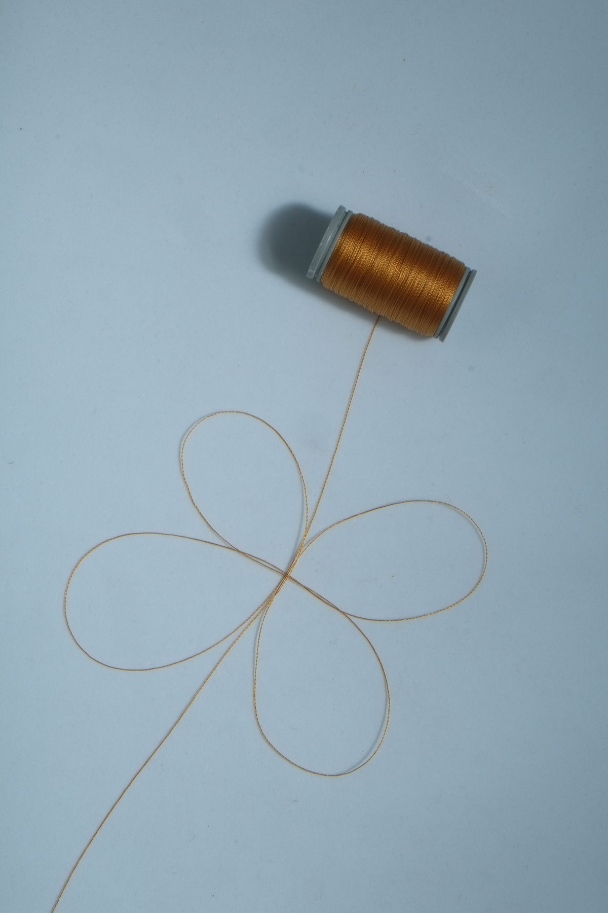 0.2 Mm 60 Metre Tesbih İpi Koyu Altın Sarı Renk