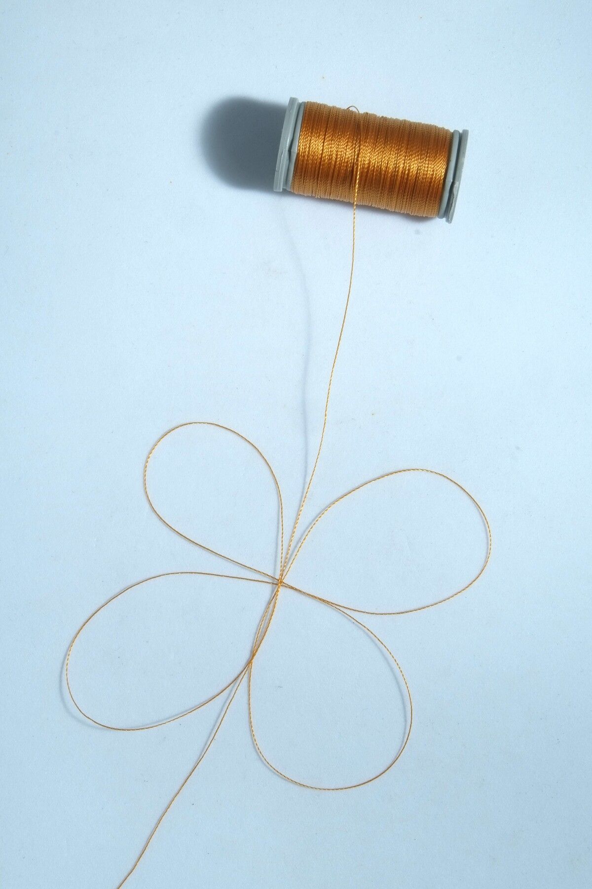 0.2 Mm 30 Metre Tesbih İpi Koyu Altın Sarı Renk