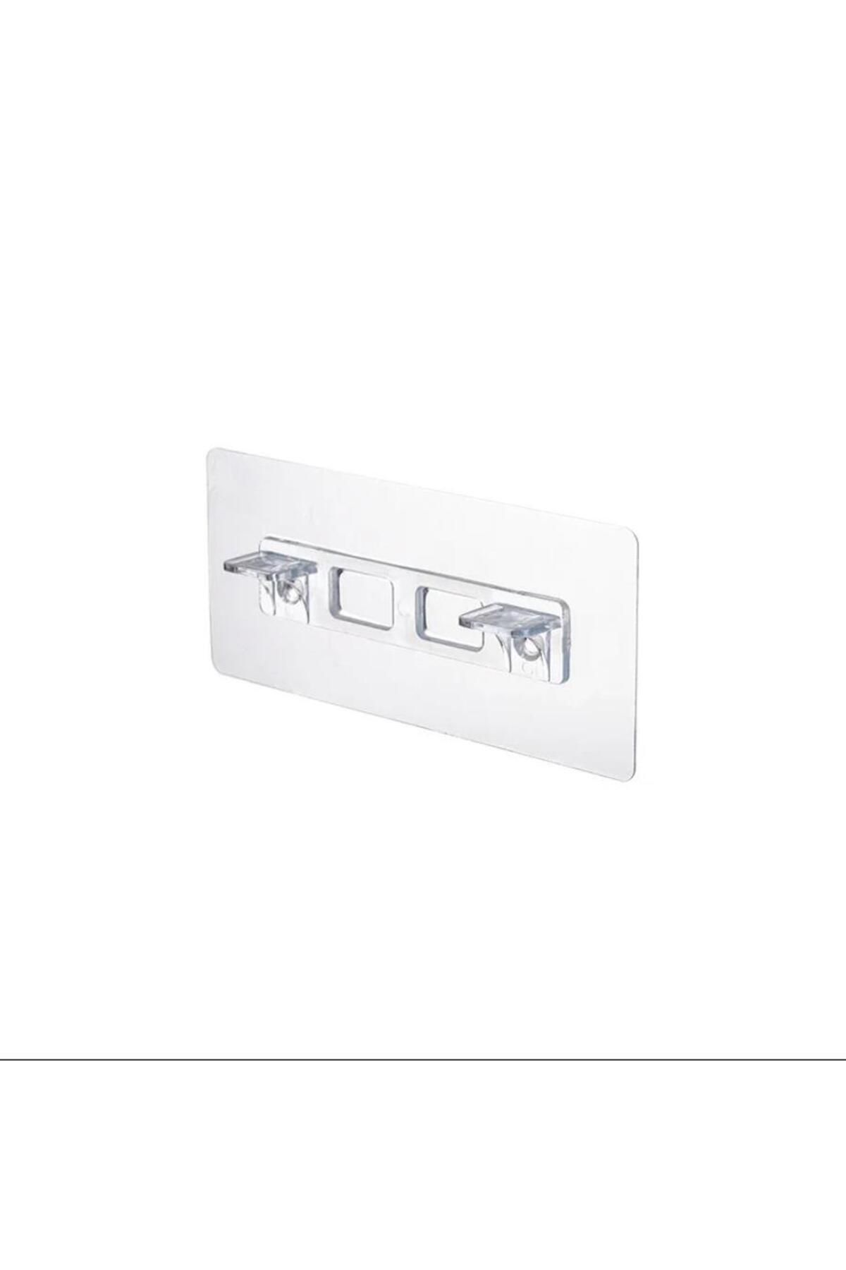 Hayveys-4 Pieces Strong Adhesive Cabinet Shelf Support Latch Attachment Shelf Arrangement Clip Hanger 4