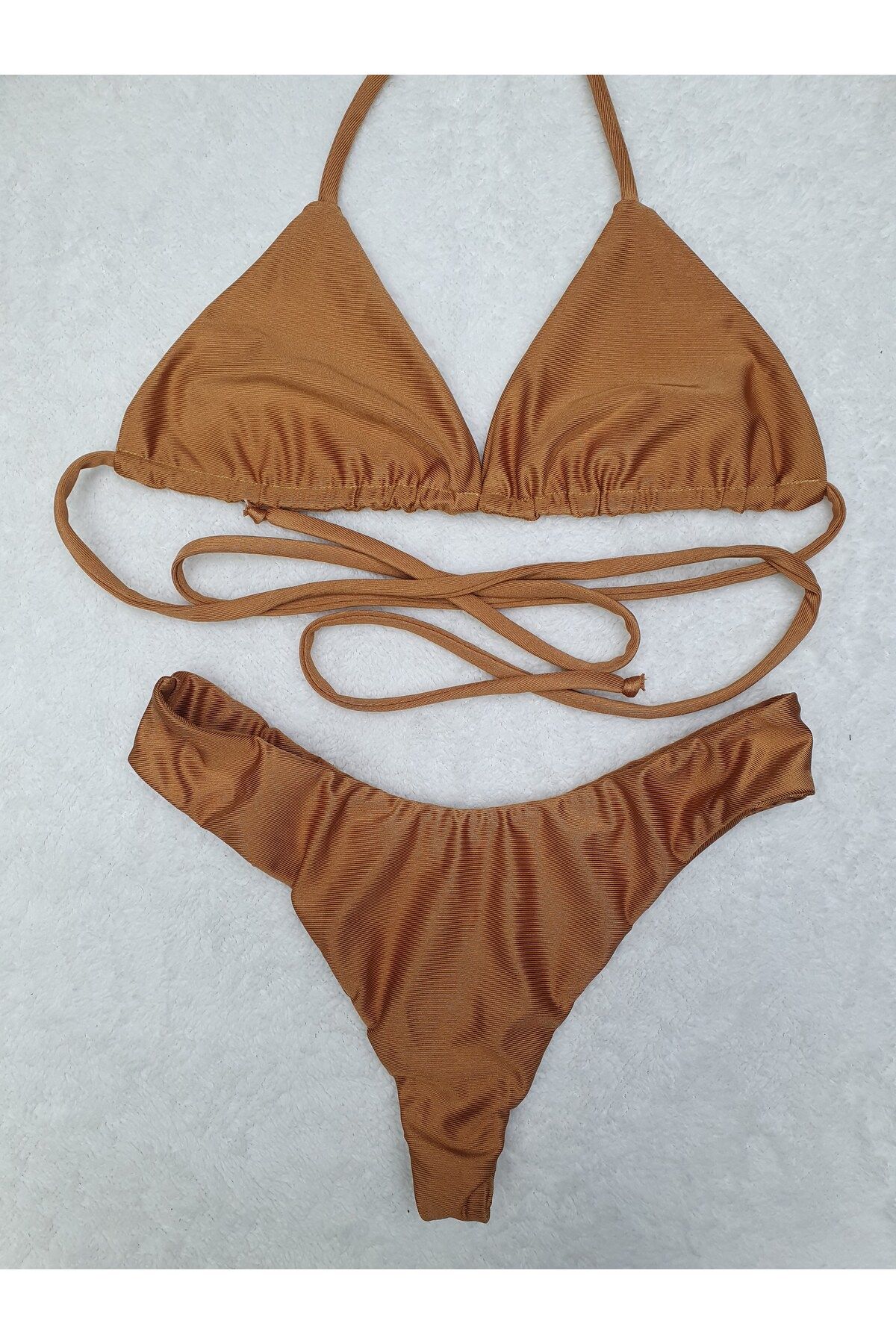 Meot Kahverengi V Kesim Üçgen Tanga Bikini Fiyatı, Yorumları - Trendyol