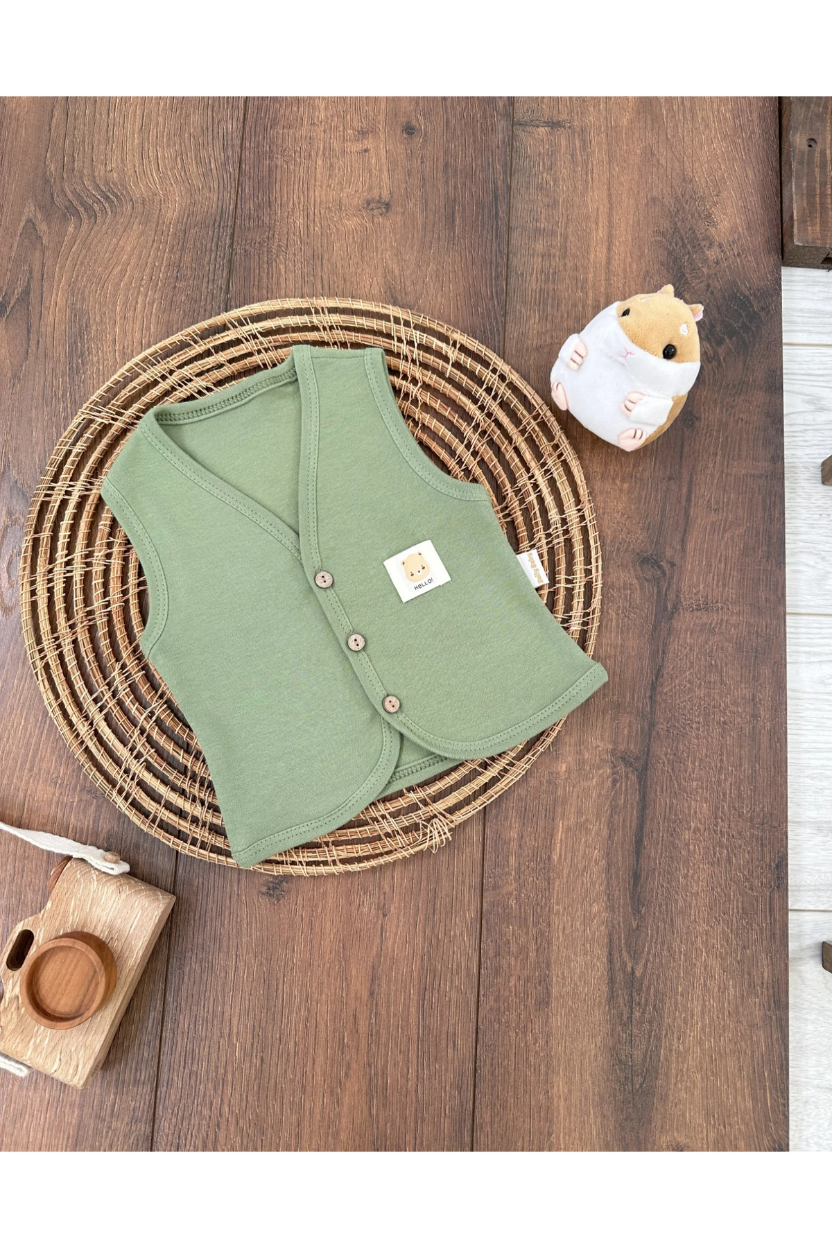 Babexi Bebek Yelek 2li Set %100 Organik Pamuk Yumuşak Doku Mevsimlik Unisex Yelek fotoğrafı 3 (önizleme)