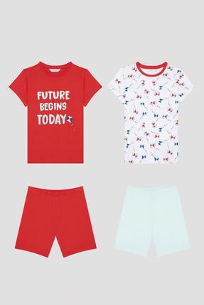 Penti Unisex Çocuk Uçurtma Desenli 2li Pijama