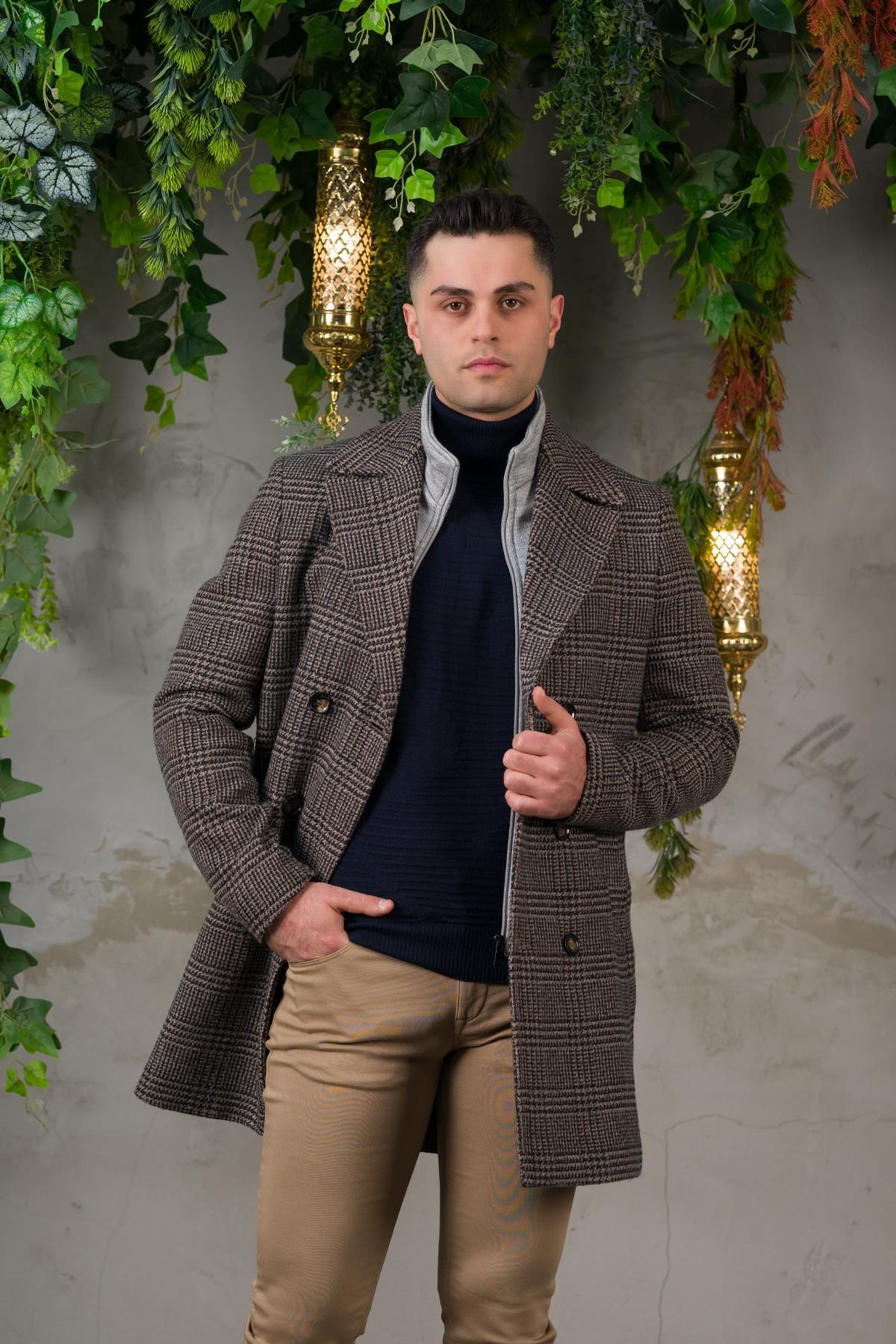 Plaid coat mens 2025