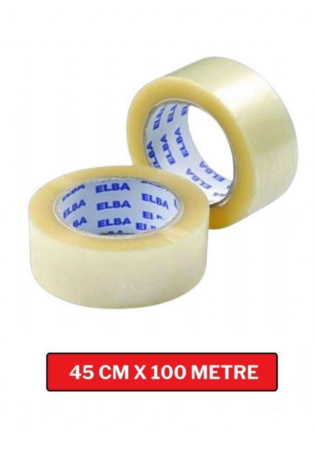 ELBA Bandă Adezivă 6 Bucăți 45 Mm X 100 M Bandă Adezivă Transparentă Hotmelt, Pachet De 6 - One Size