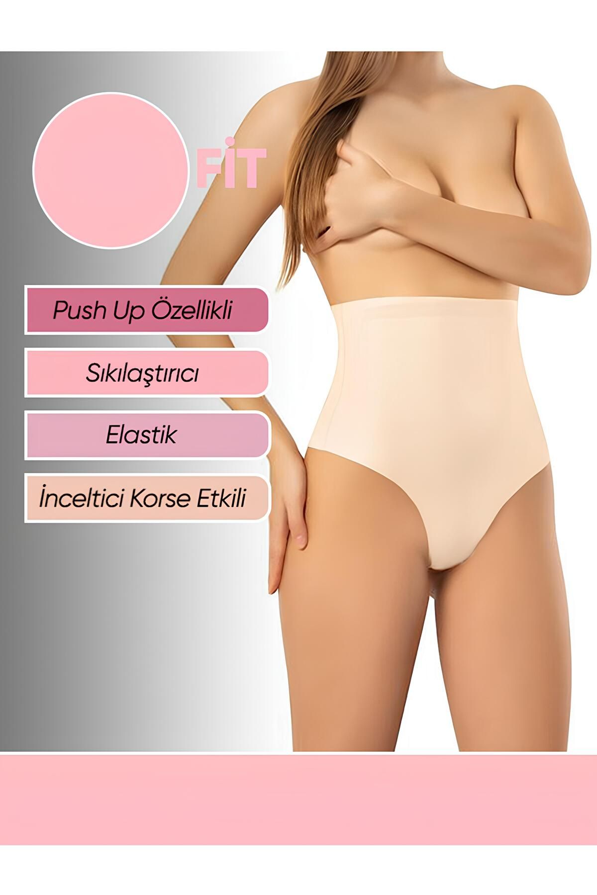 red iç giyim-Laser Cut High Waisted Invisible Silicone Corset String 2