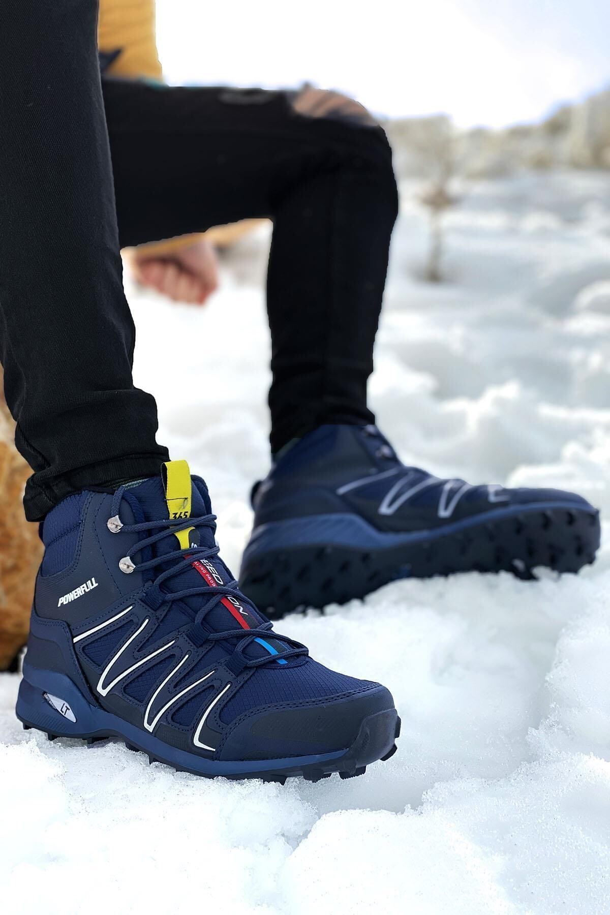 bottes de trekking dextérieur bleu marine