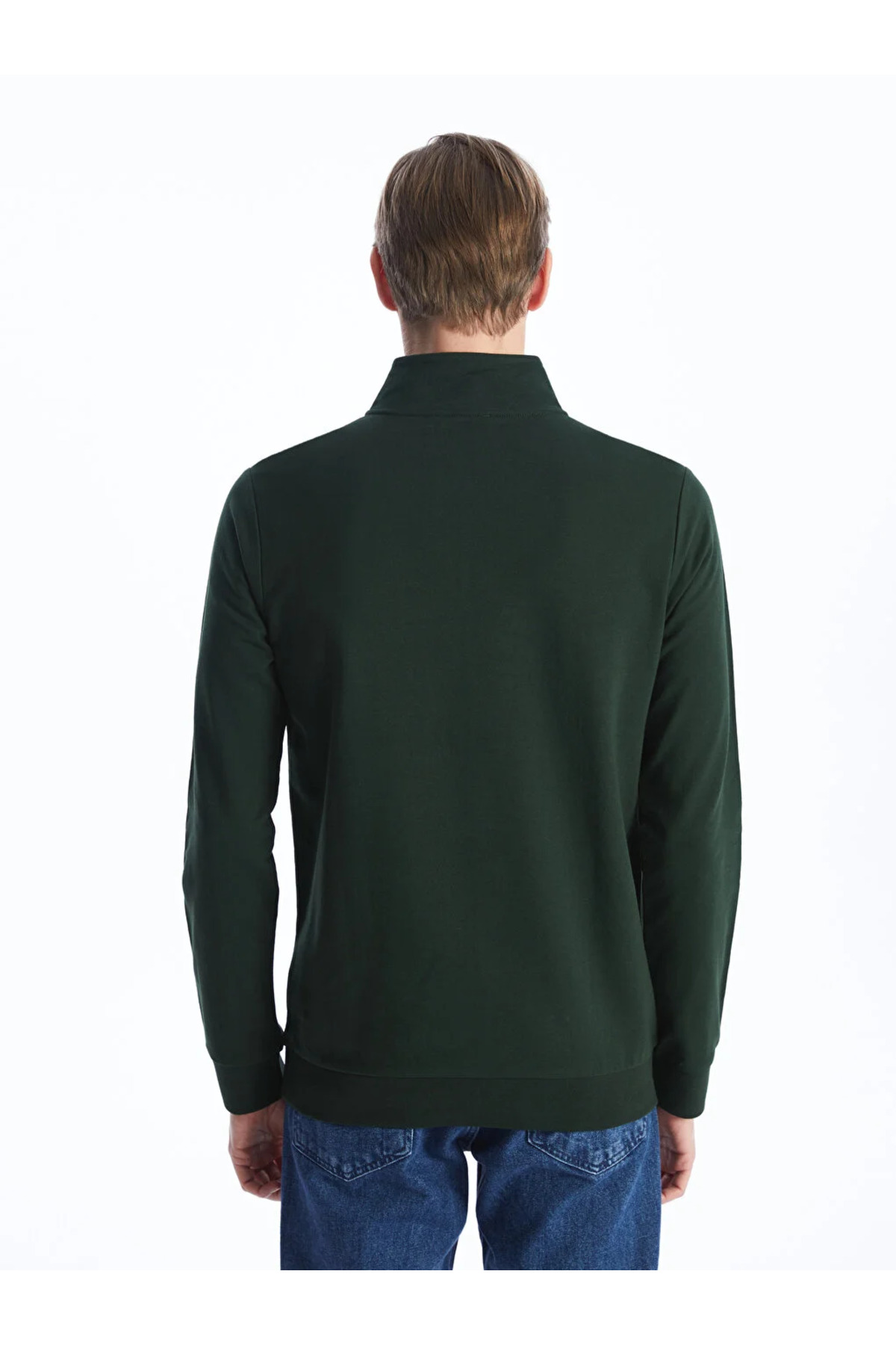 سویشرت مردانه سبز ال سی وایکیکی | TYCRXDAB1N170507153365802 اورجینال - تصویر 4