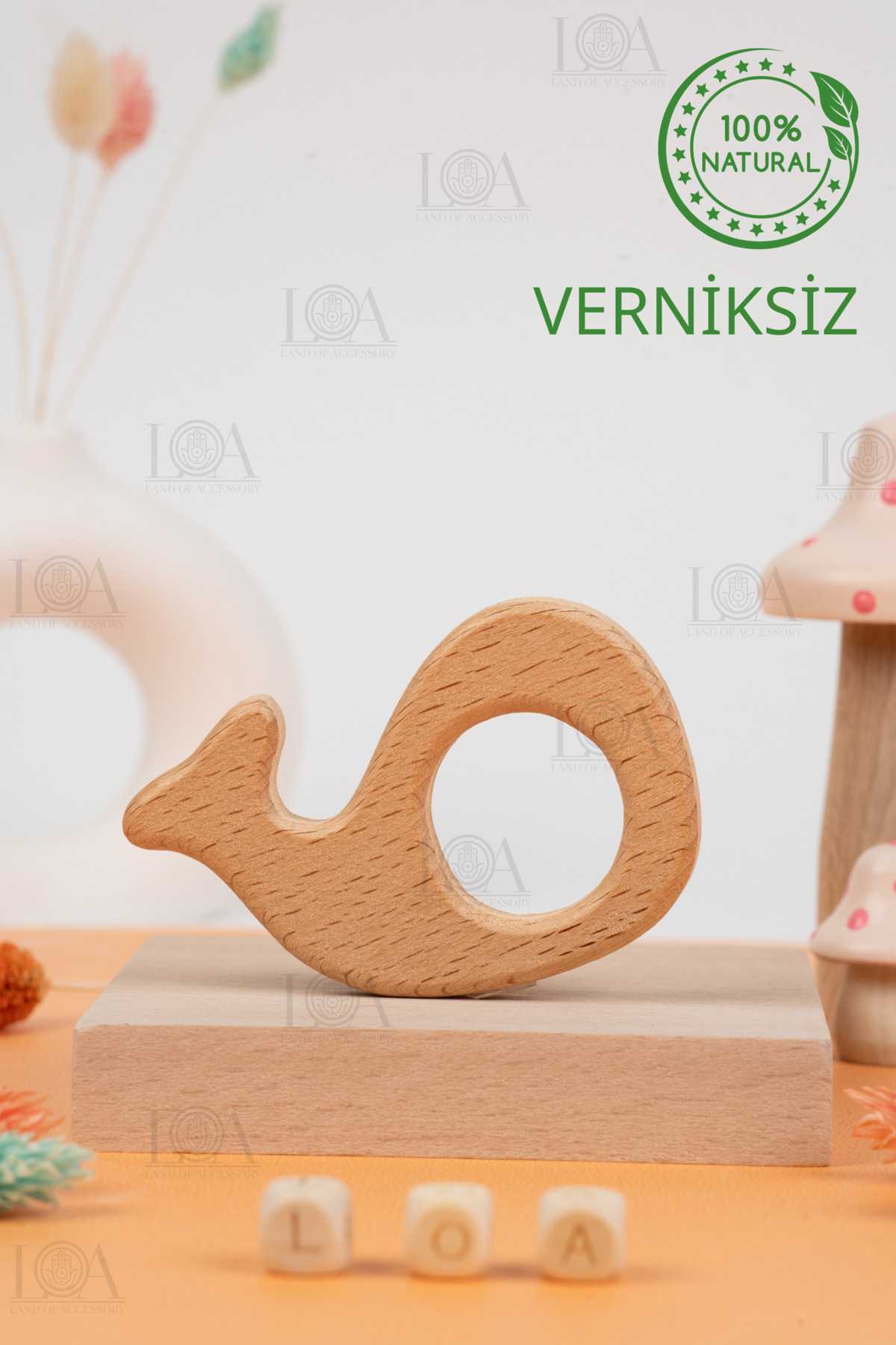 Ahşap Diş Kaşıyıcı - Diş Rahatlatıcı - Natural Verniksiz Diş Kaşıyıcı