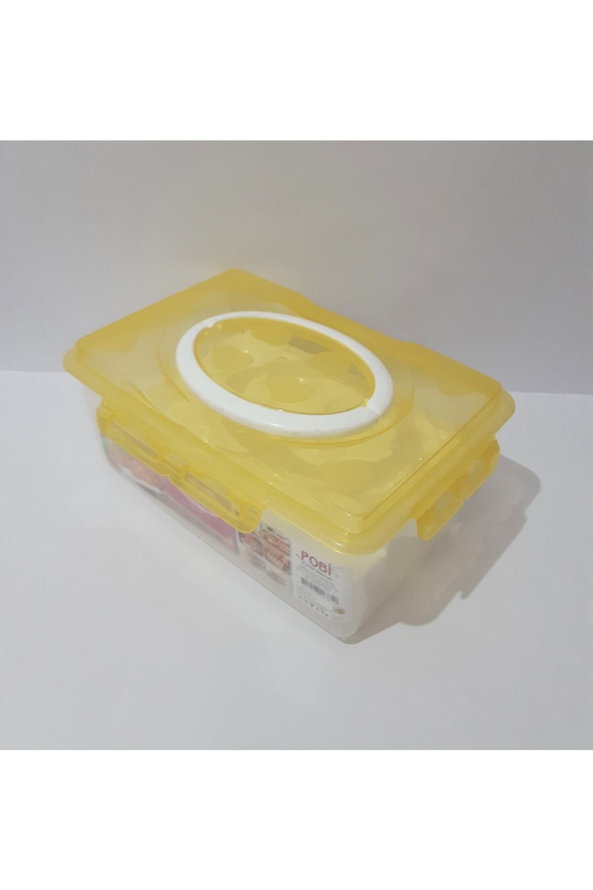 renkli çiçekler-Egg Storage Container Egg Box with Lid 4