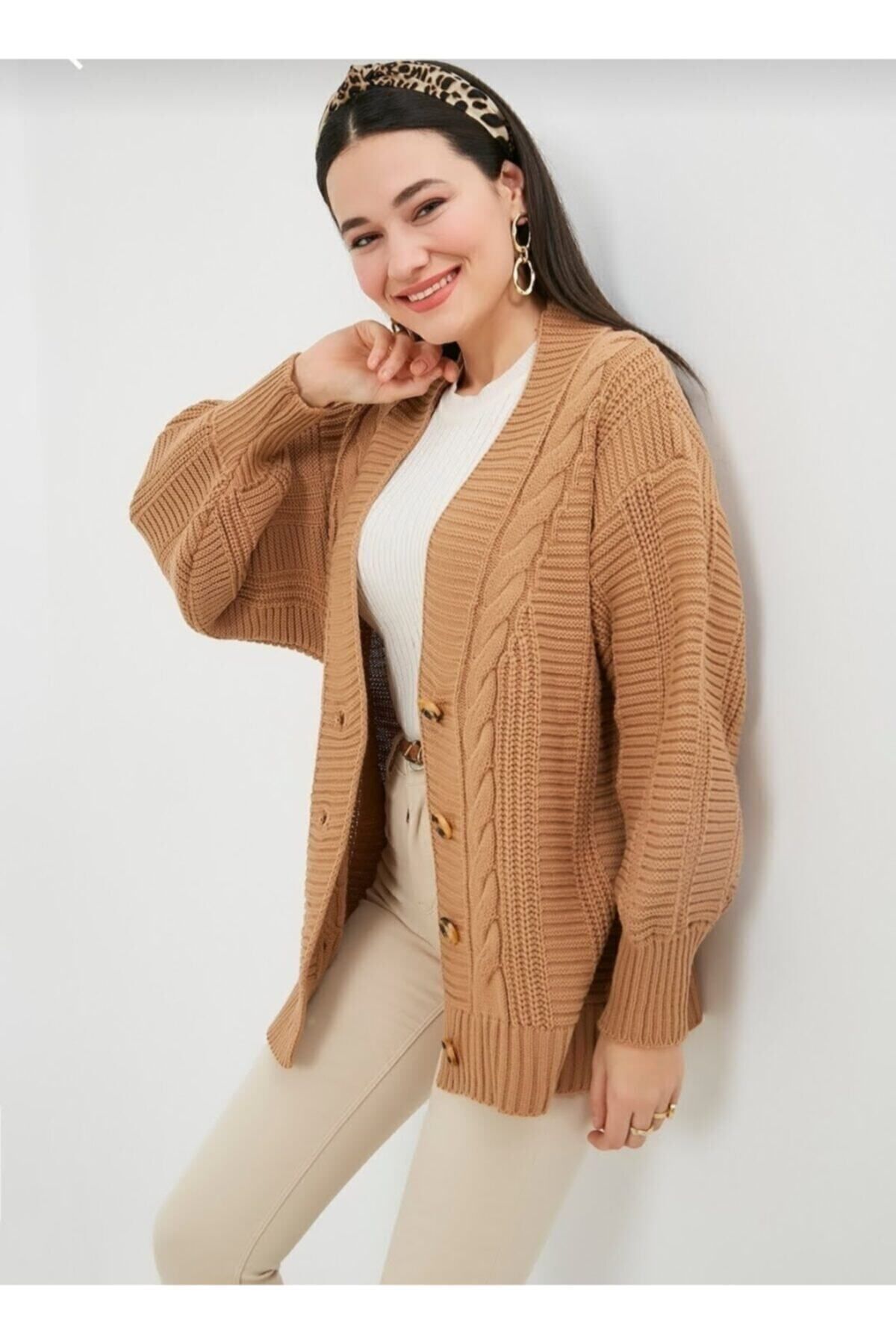 ZF BUTİK-Cardigan tricotat pentru femei - negru 1