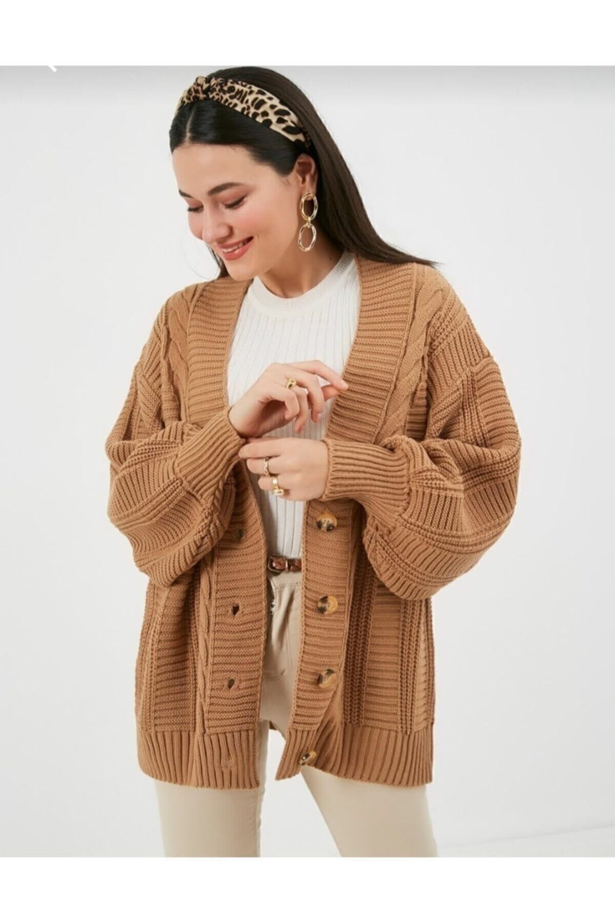 ZF BUTİK-Cardigan tricotat pentru femei - negru 2