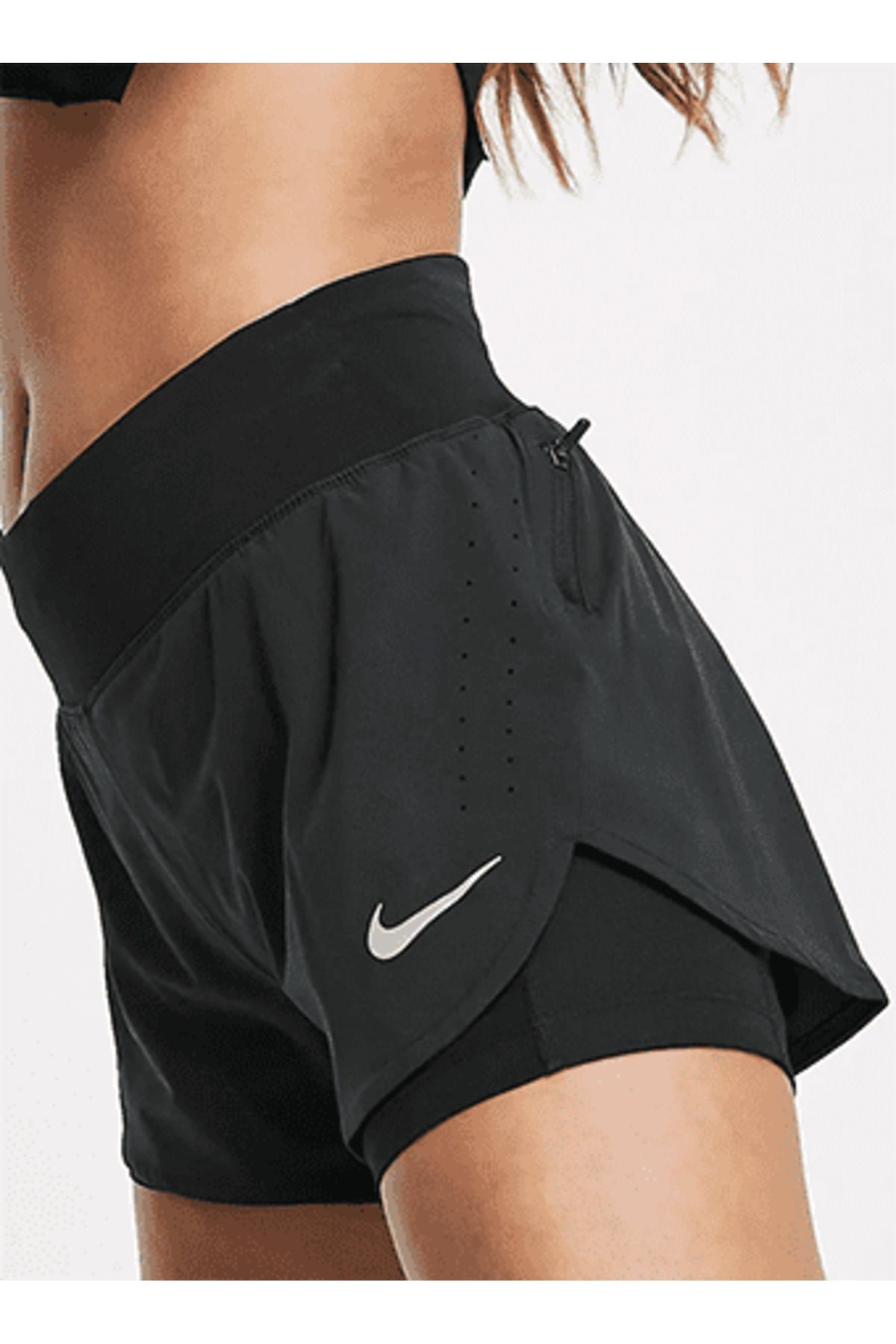 Nike Sports Shorts - Beige - Normal Waist - Trendyol