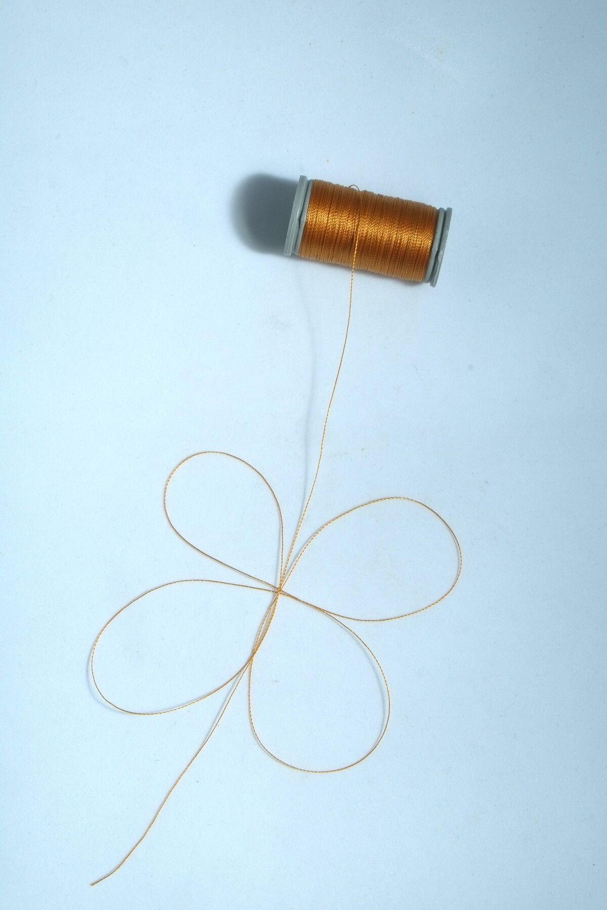 0.2 Mm 30 Metre Tesbih İpi Koyu Altın Sarı Renk
