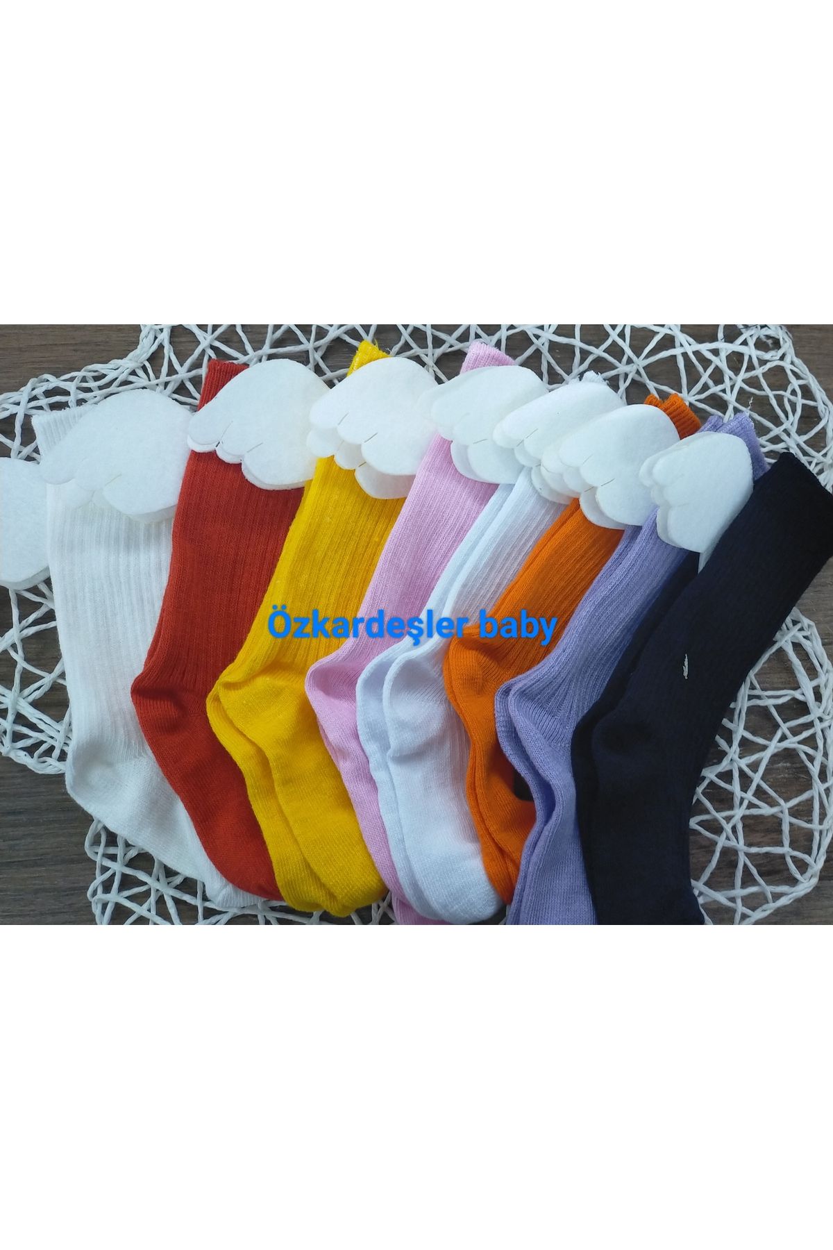 ÖZKARDEŞLER BABY Ciorapi Genunchi Bebe Si Copii Cu Aripi De Inger 8 Buc Femeie - 5–6 years