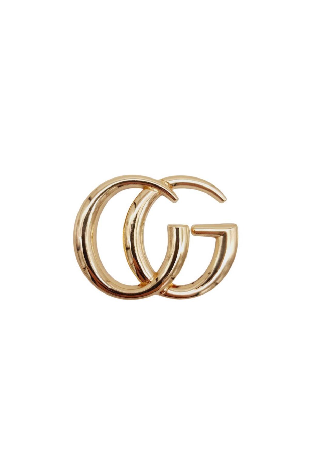 angel çanta aksesuar Light Gold Renk Plaka Süs