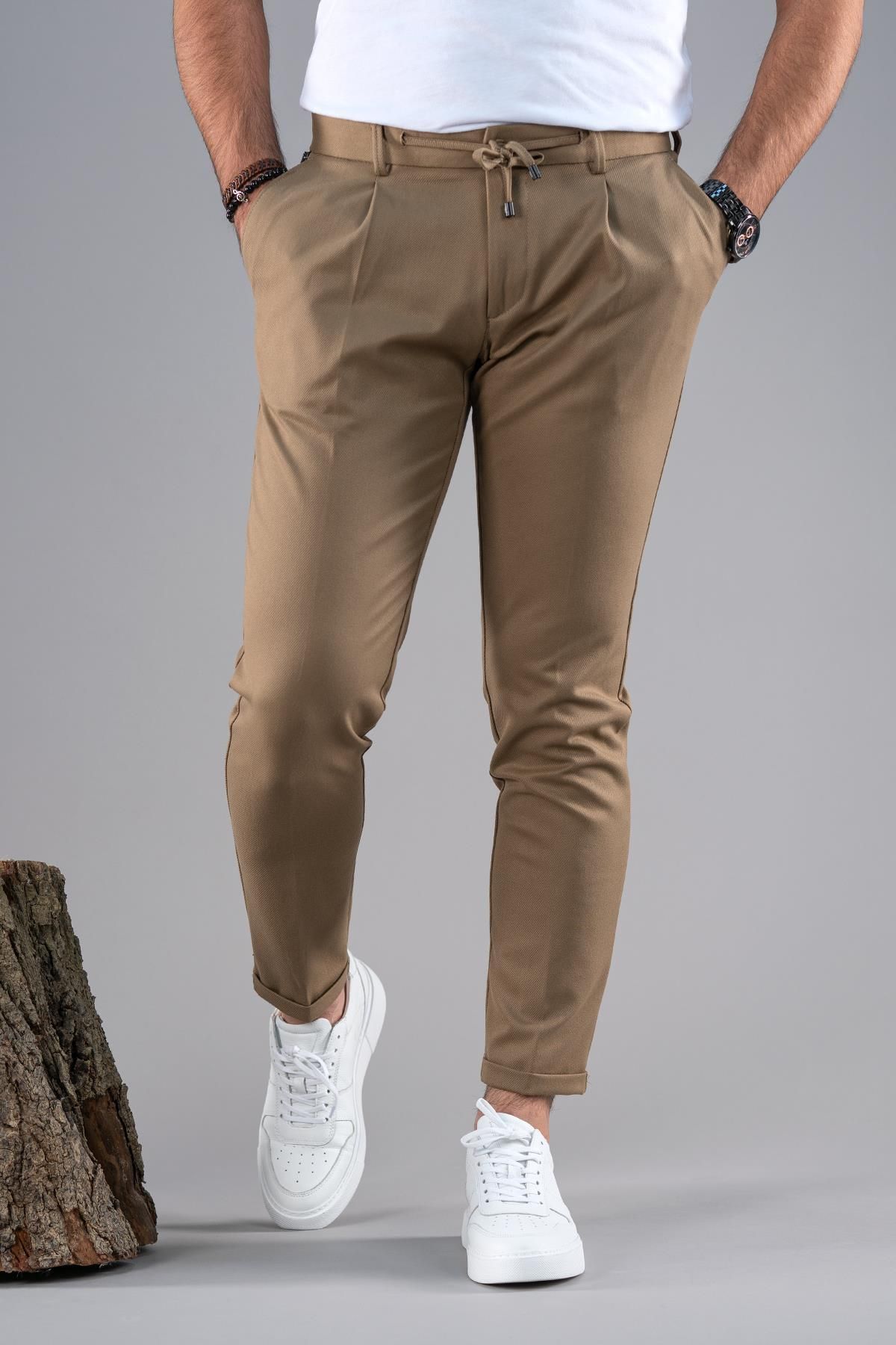 AK AYLAR Slimfit Single Pleated Narrow Leg Zipper Detailed Winter