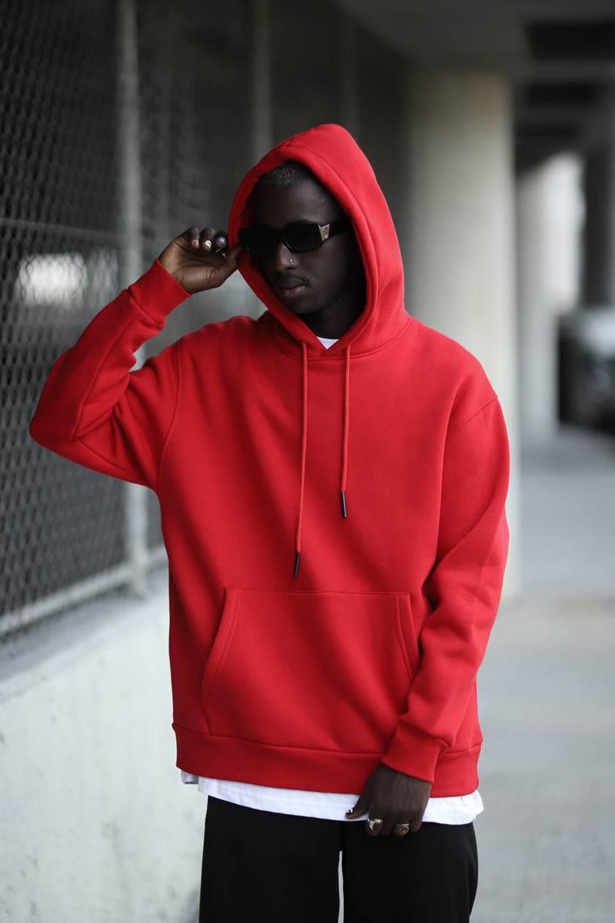 Blow Up Hooded 3 Thread Thick Inside Fleece Oversize Kangaroo