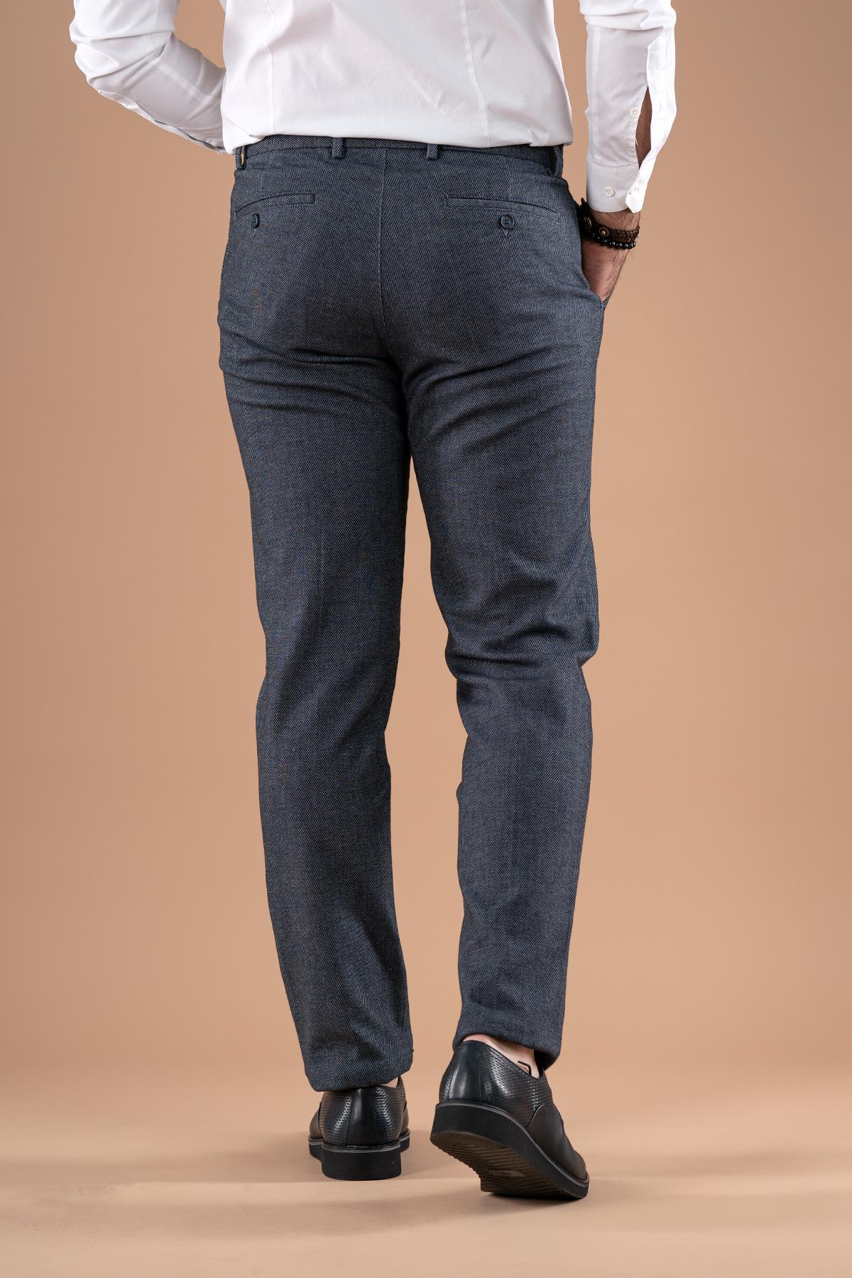 شلوار مردانه آبی AKÇAYLAR | WM007 اورجینال - تصویر 3