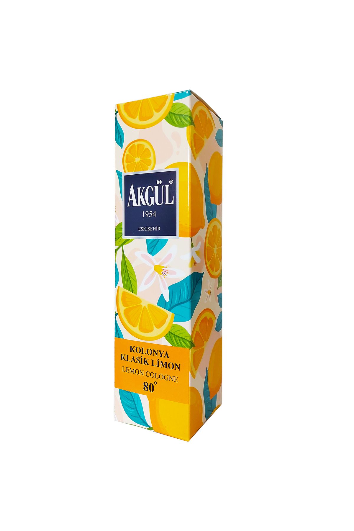 ادکلن لیمو 80 درجه پت بطری در جعبه 400 میلی لیتر Akgül