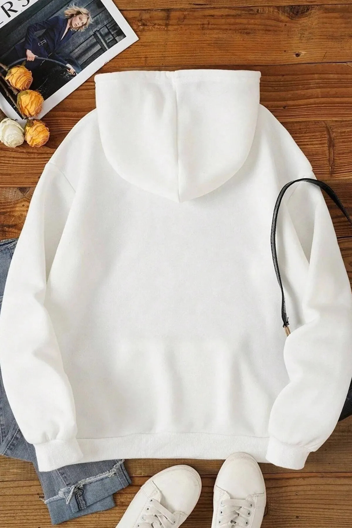 سویشرت پسرانه سفید Machetta | mrbeastswt اورجینال - تصویر 2