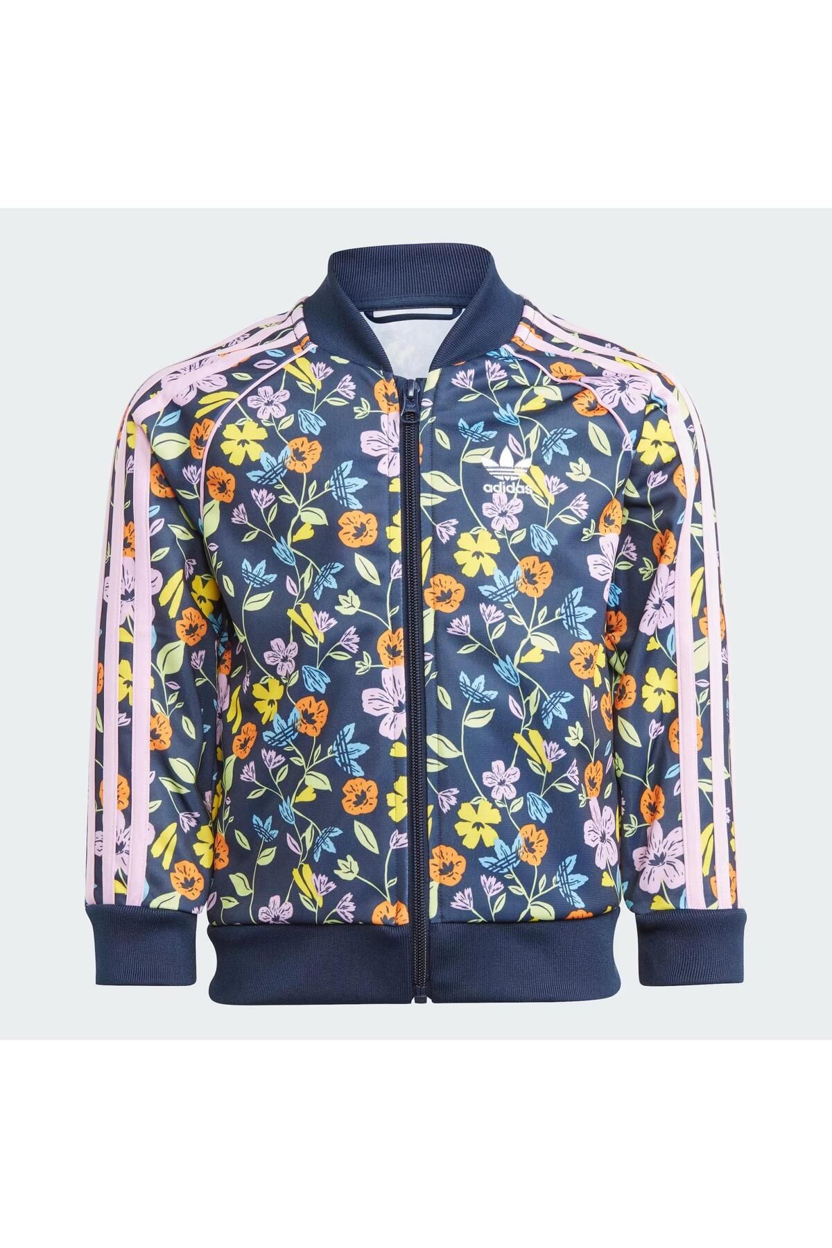 adidas Floral SST Track Suit ocuk E ofman Tak m Fiyat