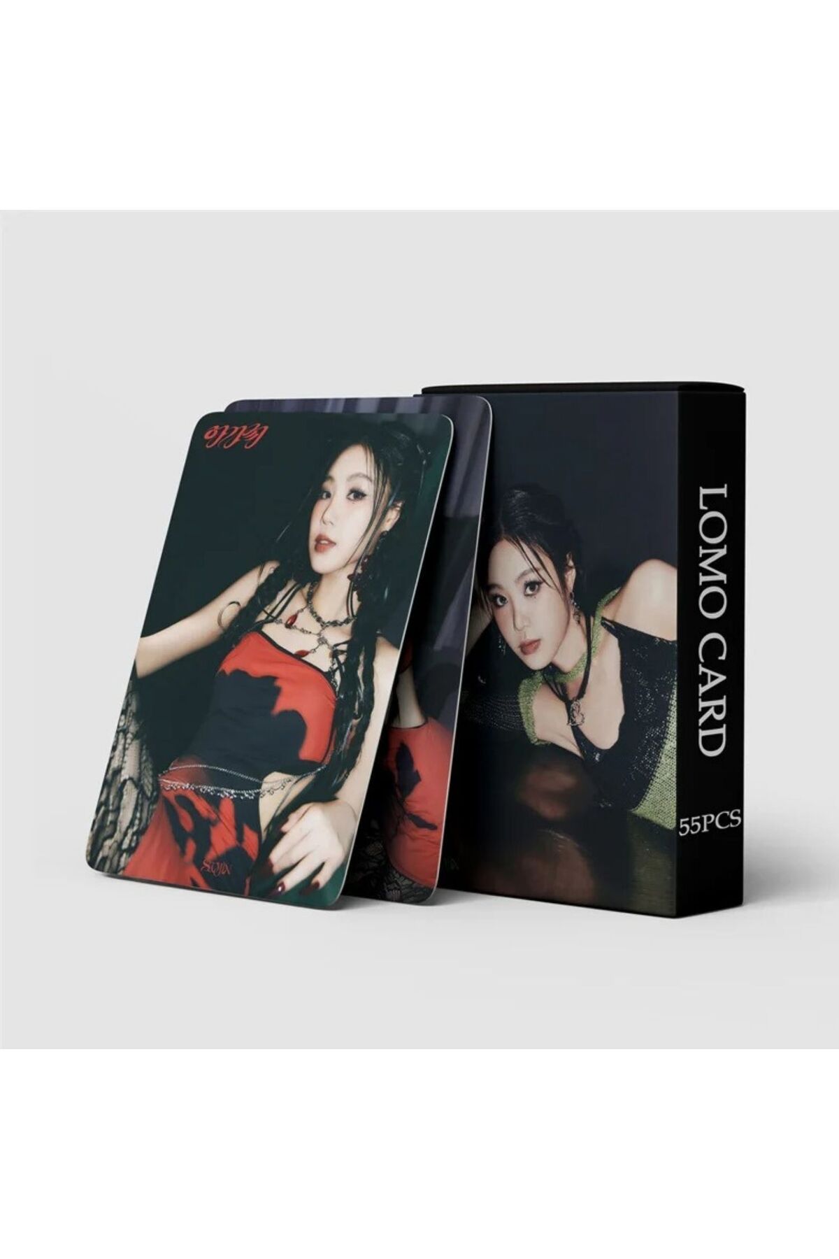 Kpop Dünyasi-SOOJIN '' Agassy'' Double-Way Printed Lomo Card Set 6