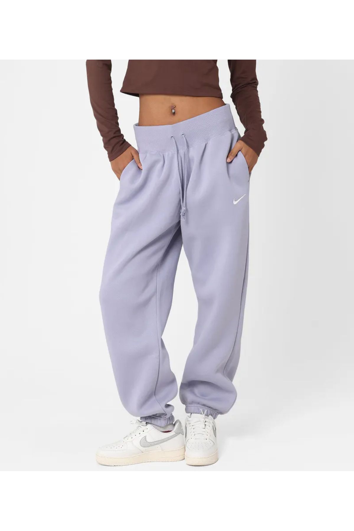 Nike swoosh joggers new arrivals purple
