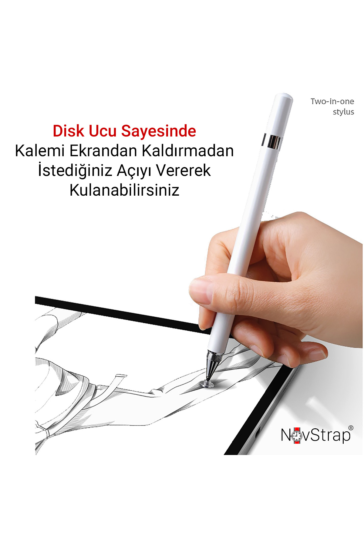 Samsung Galaxy Tab A7 T500 / T505 / T507 ile Uyumlu Dokunmatik Kalem Pencil Stylus 4