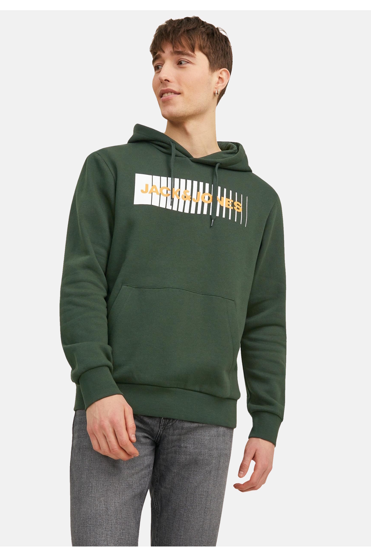 سویشرت مردانه سبز جک اند جونز | p-zal-kvest-10-2023-613 اورجینال - تصویر 5