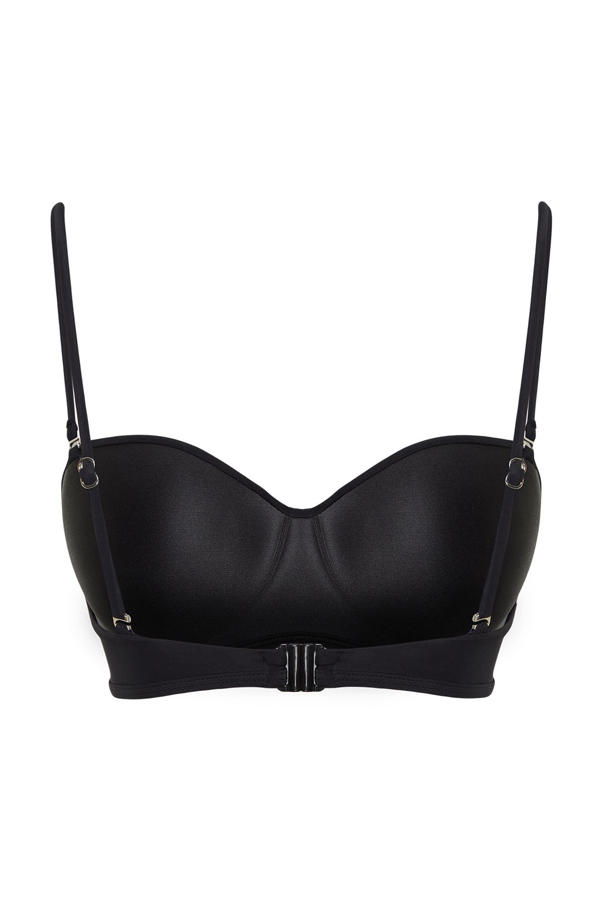 Kolekcia Trendyol-Čierny top do bikín bez ramienok TBESS24BU00112 8