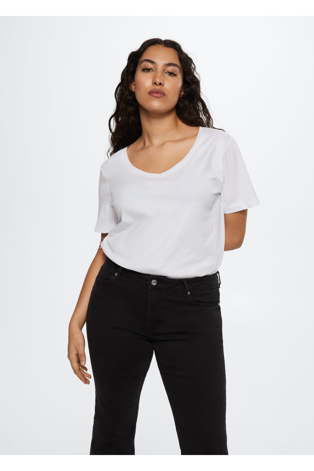 تیشرت مردانه سفید منگو | 37000007 اورجینال - تصویر 7